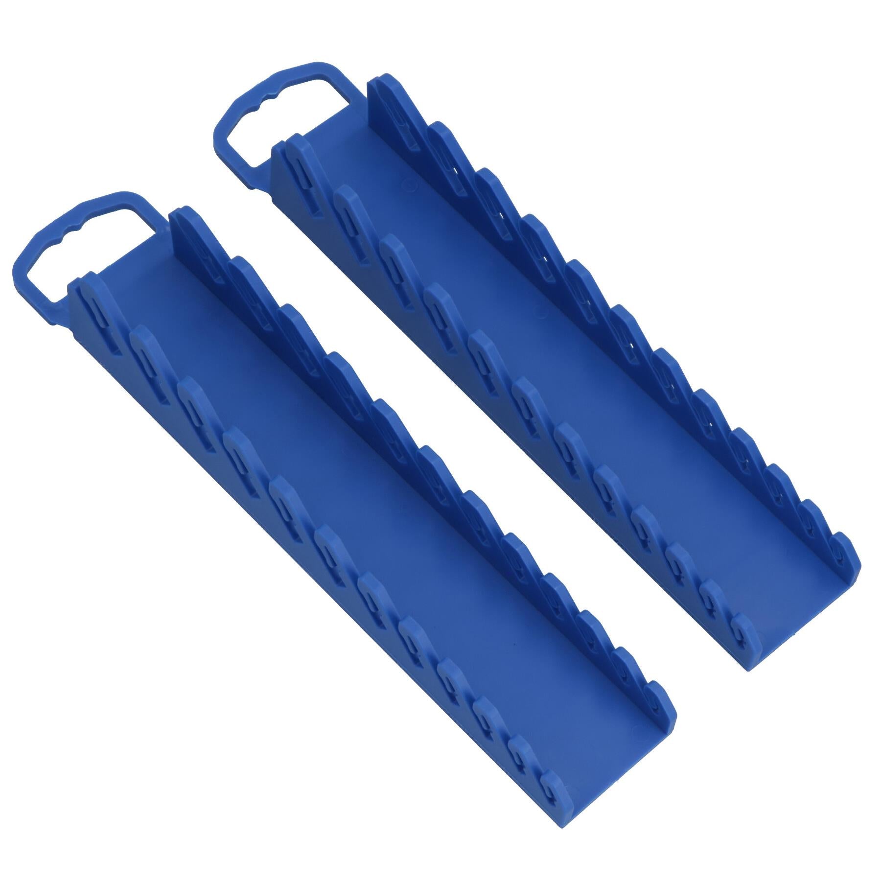 Low profile Stubby Spanner Racks Holders Rail Tray for 24 Spanners MM or AF 2pc