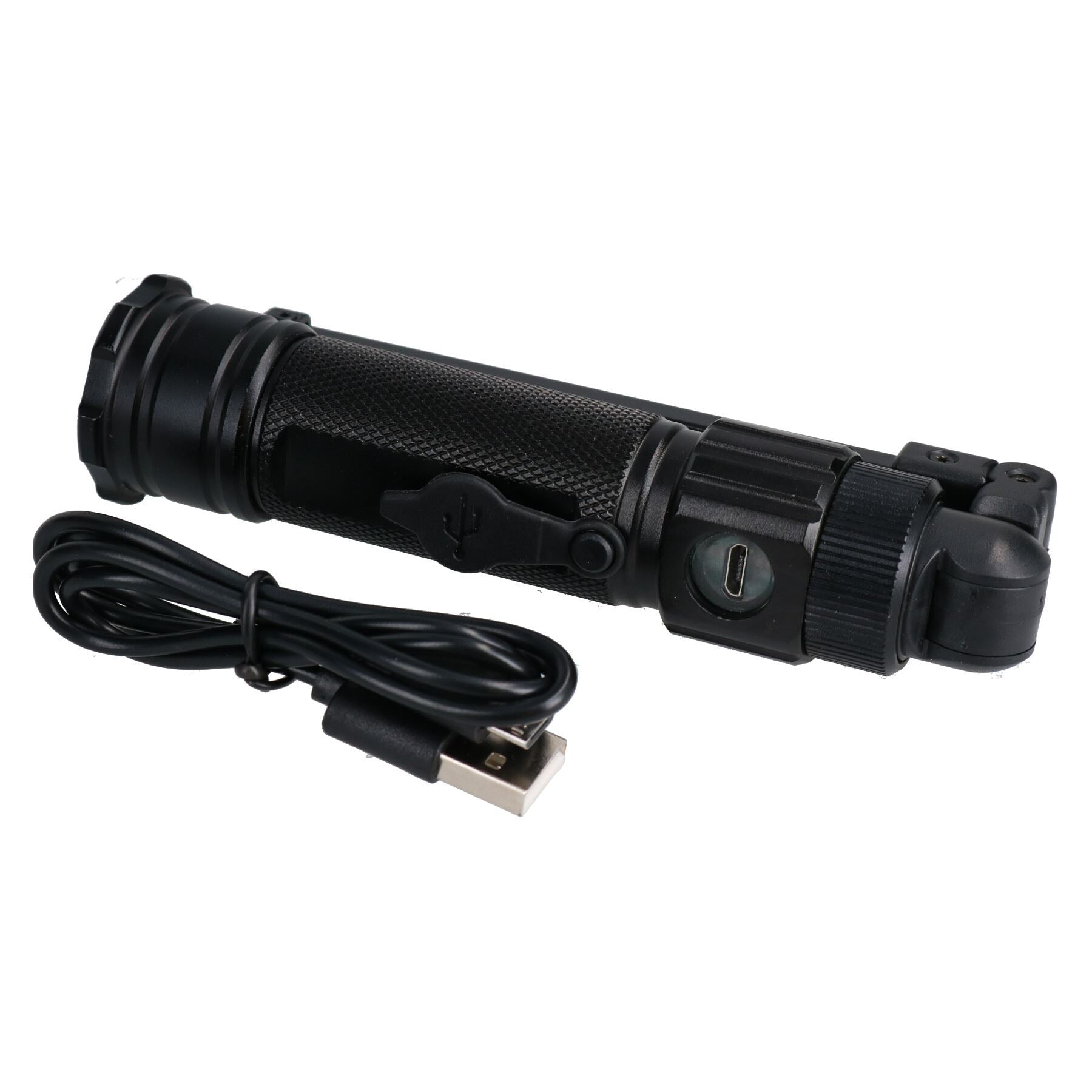 Lampe torche de travail rechargeable mince à LED COB de 5 watts avec chargeur USB à 360 degrés