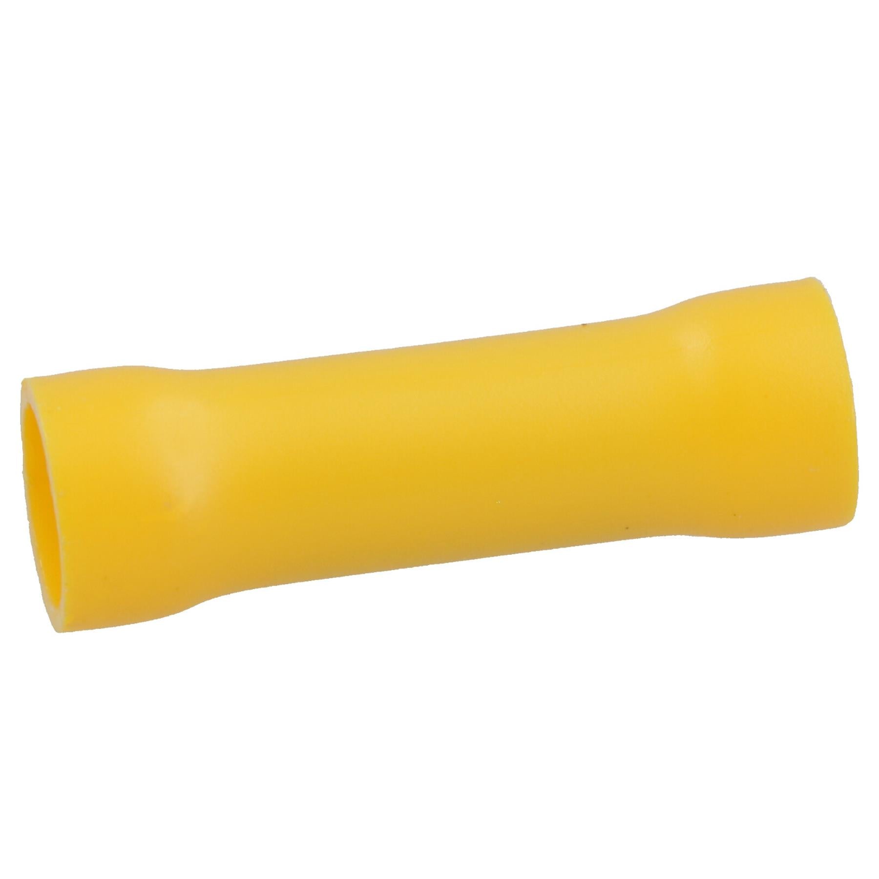 Insulated Straight Butt Connectors Electrical Crimps Terminals Yellow
