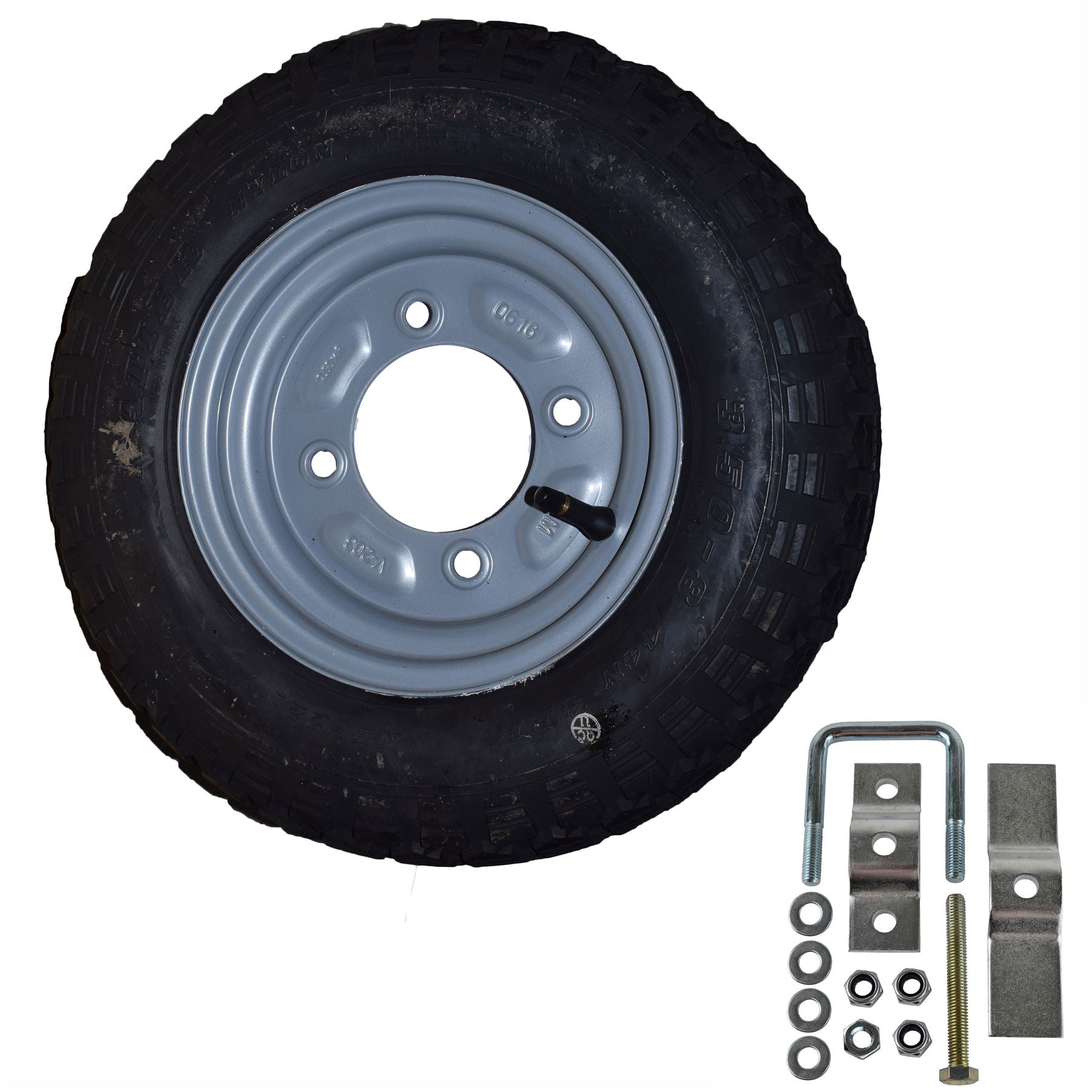 Roue de secours et pneu avec support de montage pour remorque Erde & Daxara 100 101 102