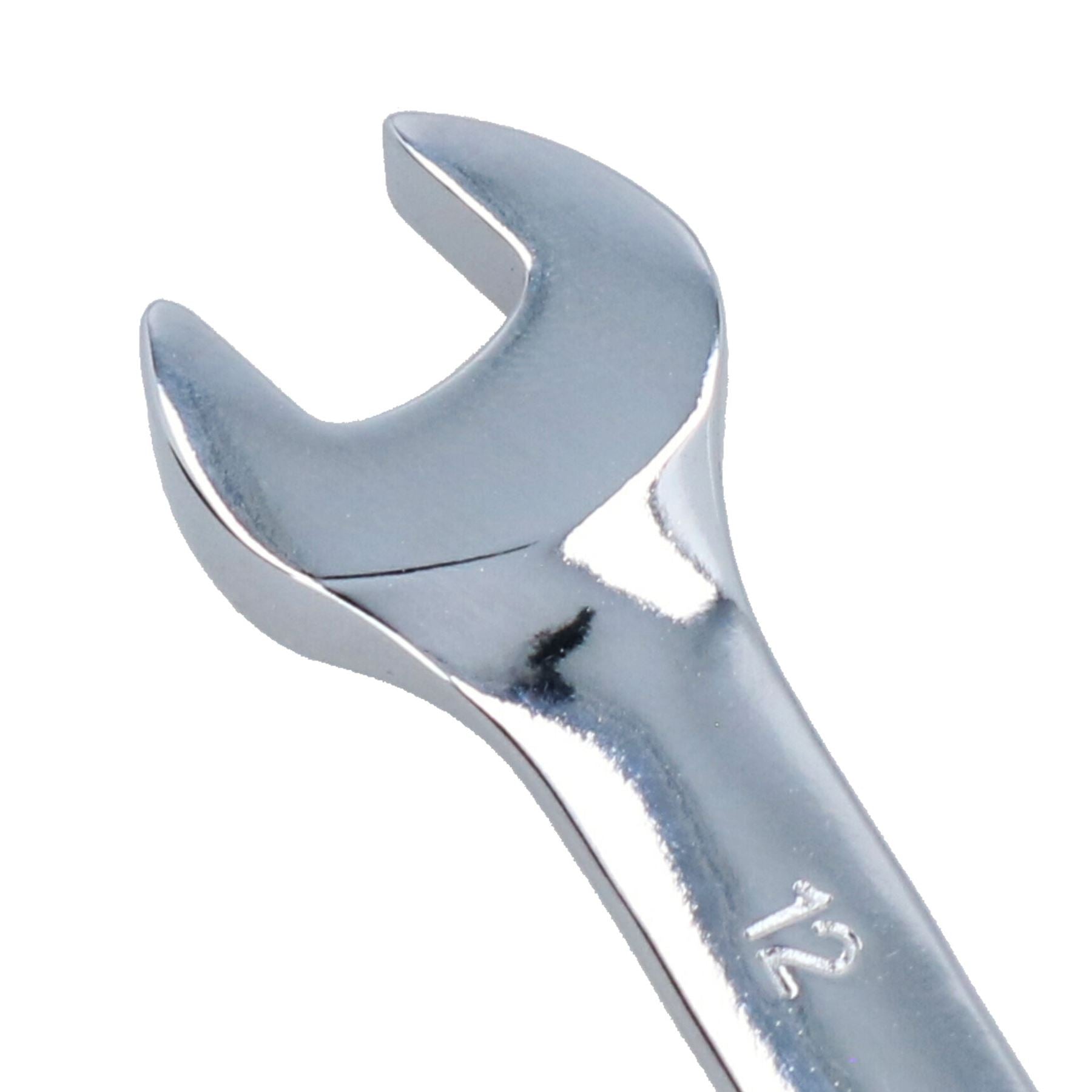 Clé mixte à cliquet réversible coudée 72 dents