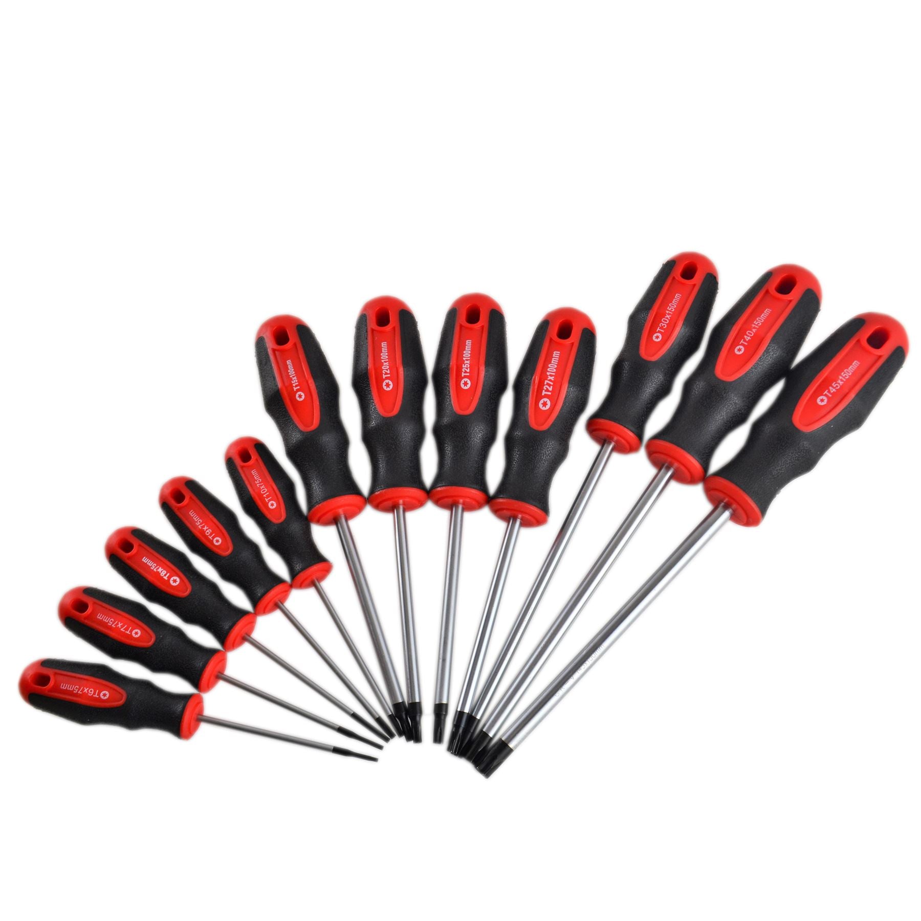 Manipulationssichere Torx-Sicherheitsschraubendreherbits T6 - T45, 12-teiliges Set, magnetische Spitzen