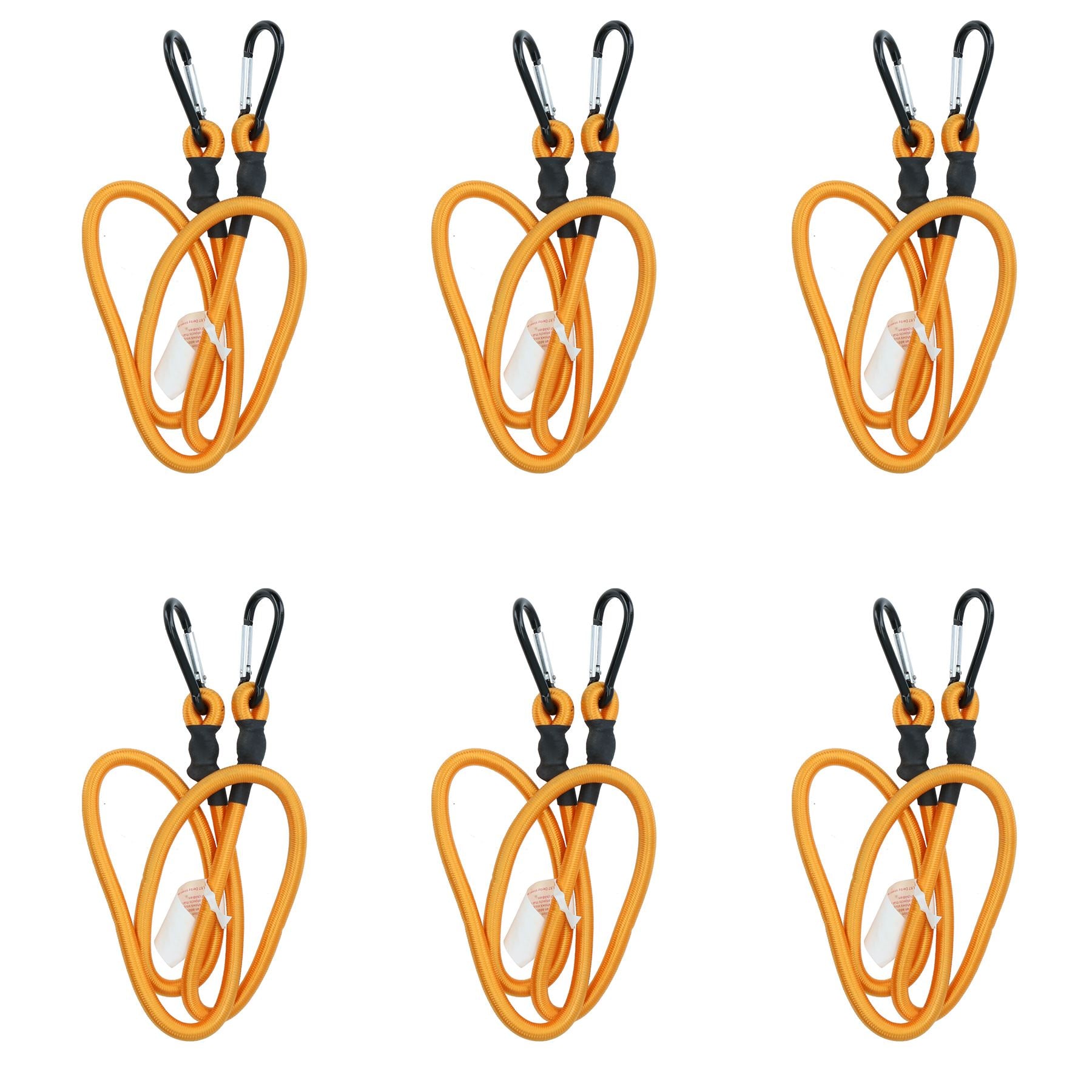 Corde élastique de 48 po avec mousquetons, cordons et attaches élastiques