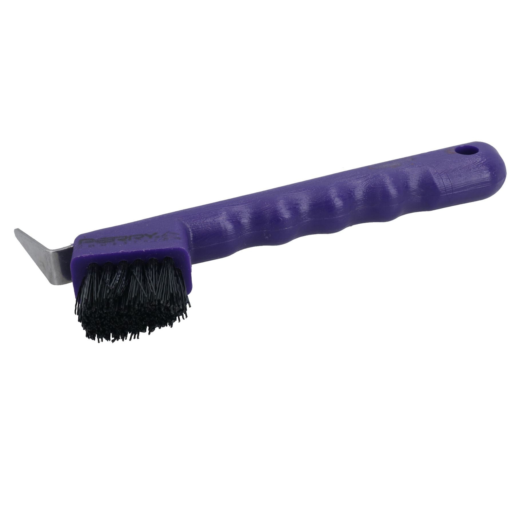 Cure-pieds et brosse pour chevaux violets durables avec poignée ondulée, accessoire d'écurie