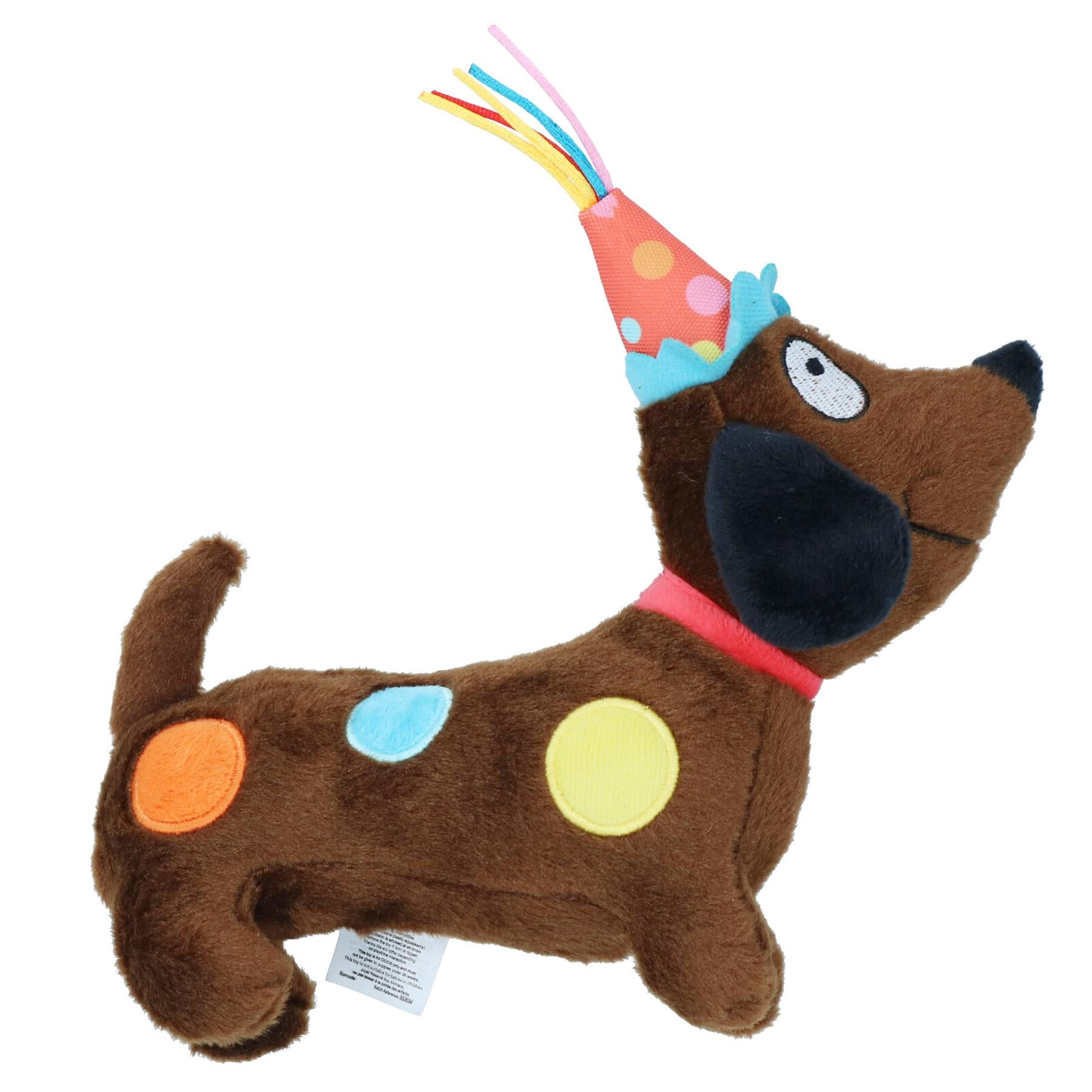 Superweiches Plüsch-Quietschtier, Party-Tier, Geburtstags-Hundewelpe, Happy Birthday-Geschenk
