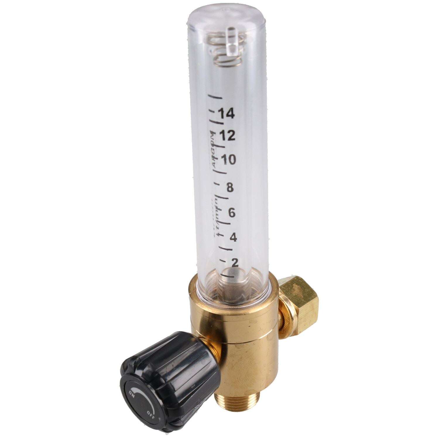 Débitmètre 0-14 LPM Bouteille de gaz de soudage Débitmètre Jauge Soudeur Argon MIG