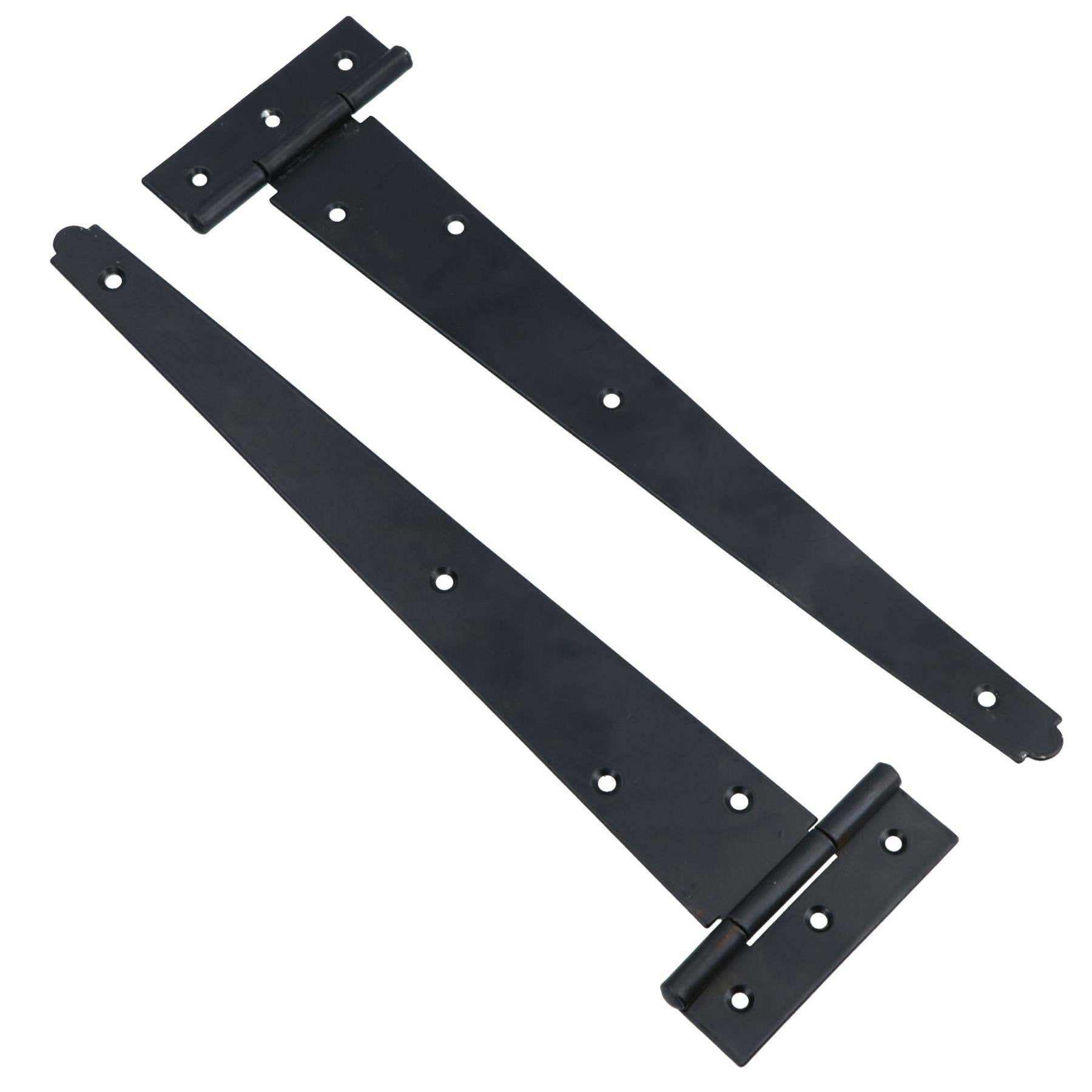 Heavy Duty T Tee Hinge For Sheds Gates Black Powder Coated Finish 4 – 18 Inch