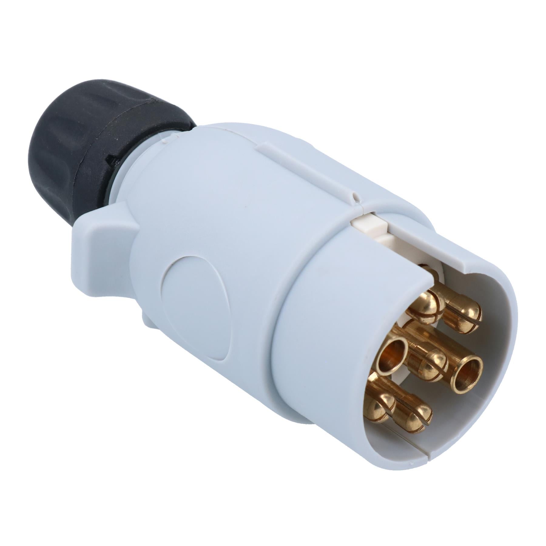 Caravan Tow Bar Electrics Plug 7 pin S type Plug TR045