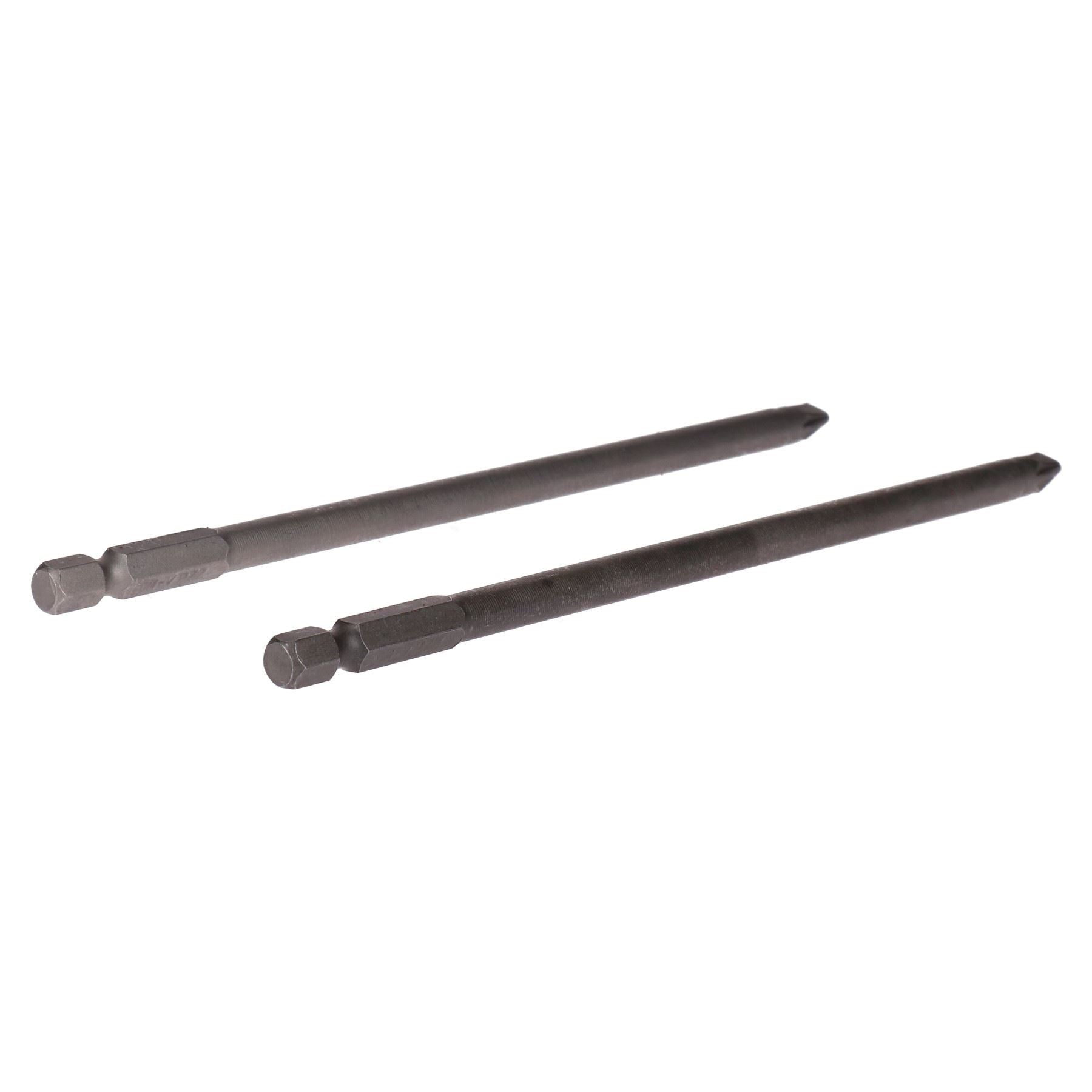 2-teiliges PZ2 Pozidriv-Schraubendreher-Bit-Set, extra lang, 150 mm, mit 1/4-Sechskantschaft