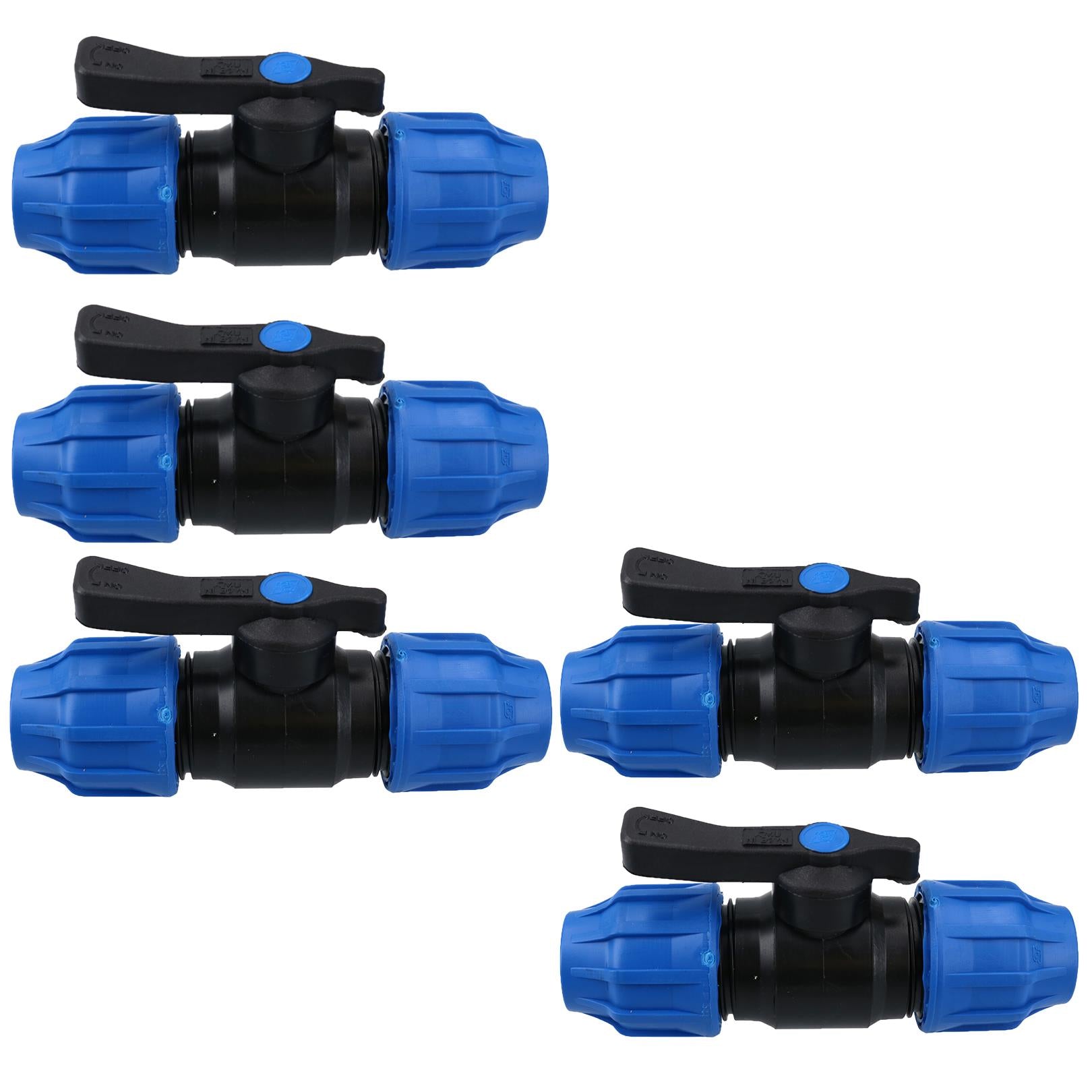 25 x 25 mm MDPE Absperrhahn Schlauchverbinder Absperrung Unterirdische Trennung PN16