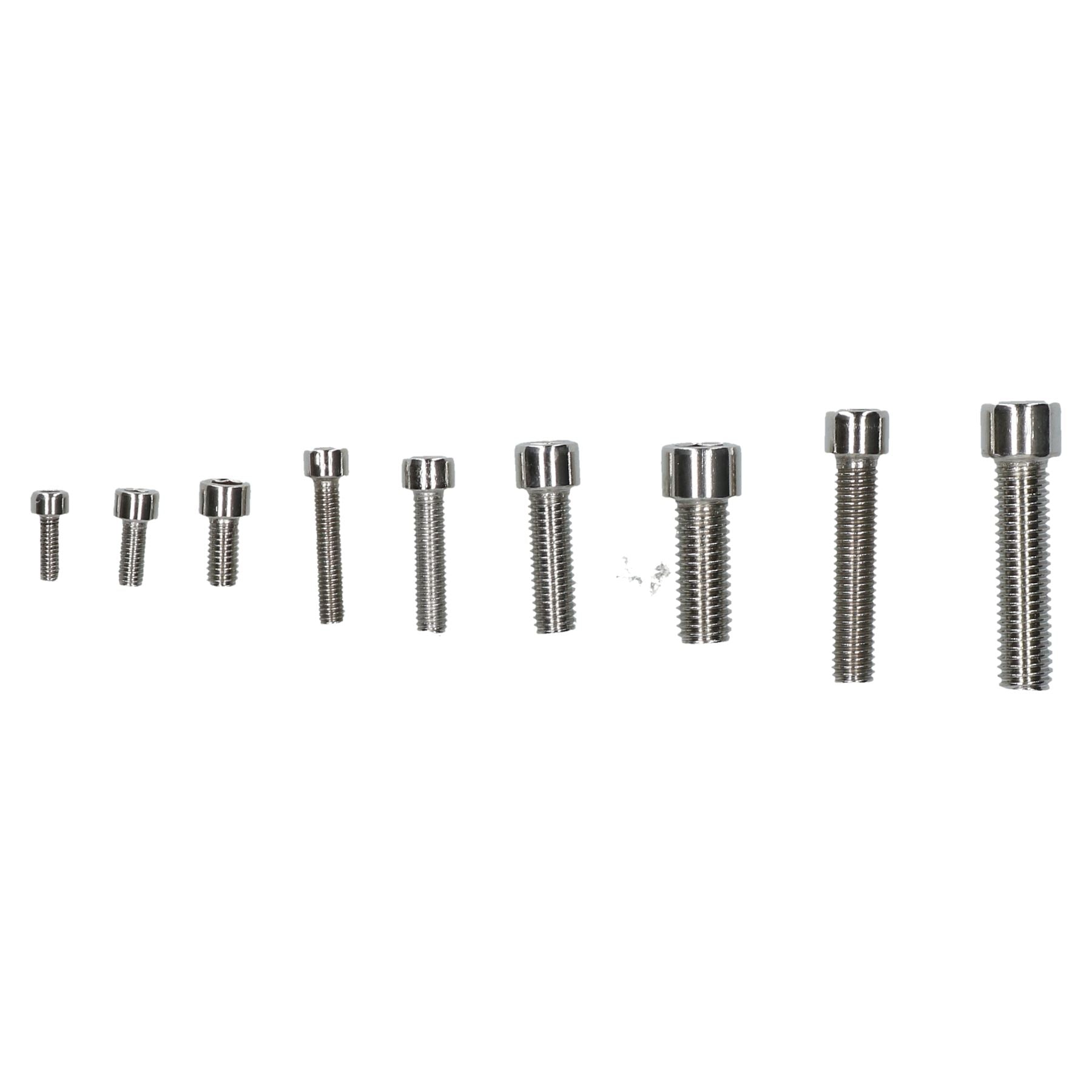 Assortiment de 106 vis à tête hexagonale Allen en acier inoxydable métrique M4 - M10