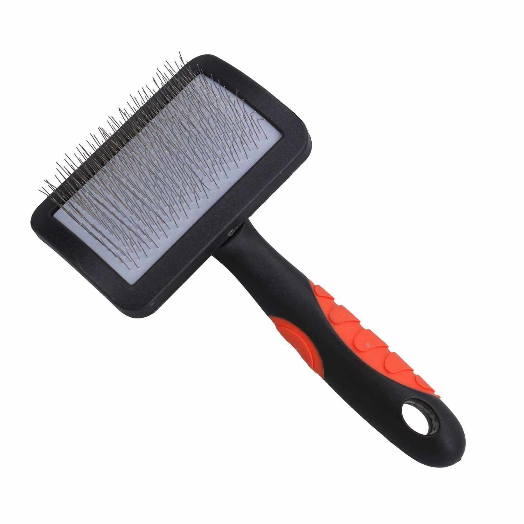 Dog Cat Groom Set:Fine Comb, Slicker/Double Sided Brush, Scissors, Nail Clippers