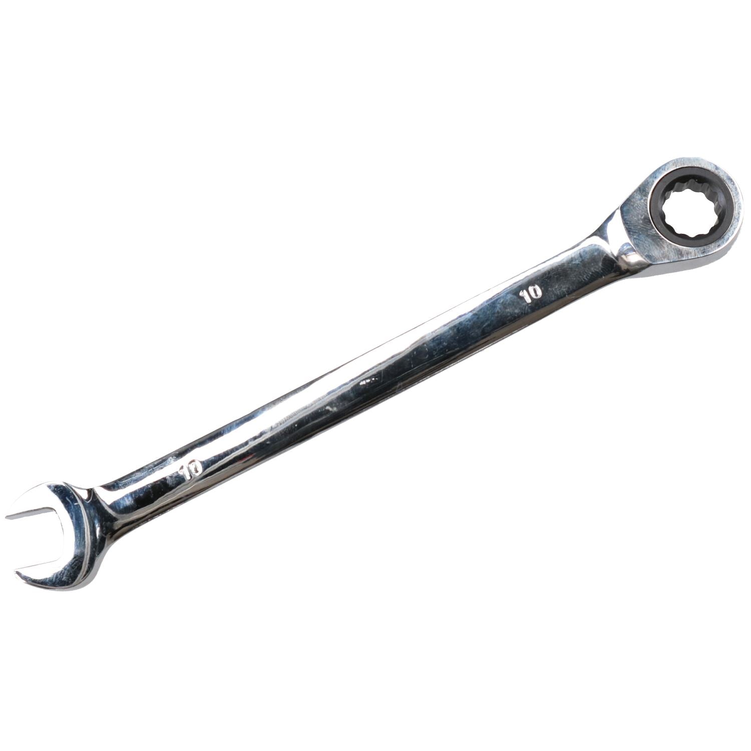 10mm metrischer Ratschen-Maulschlüssel, 72 Zähne, umkehrbar