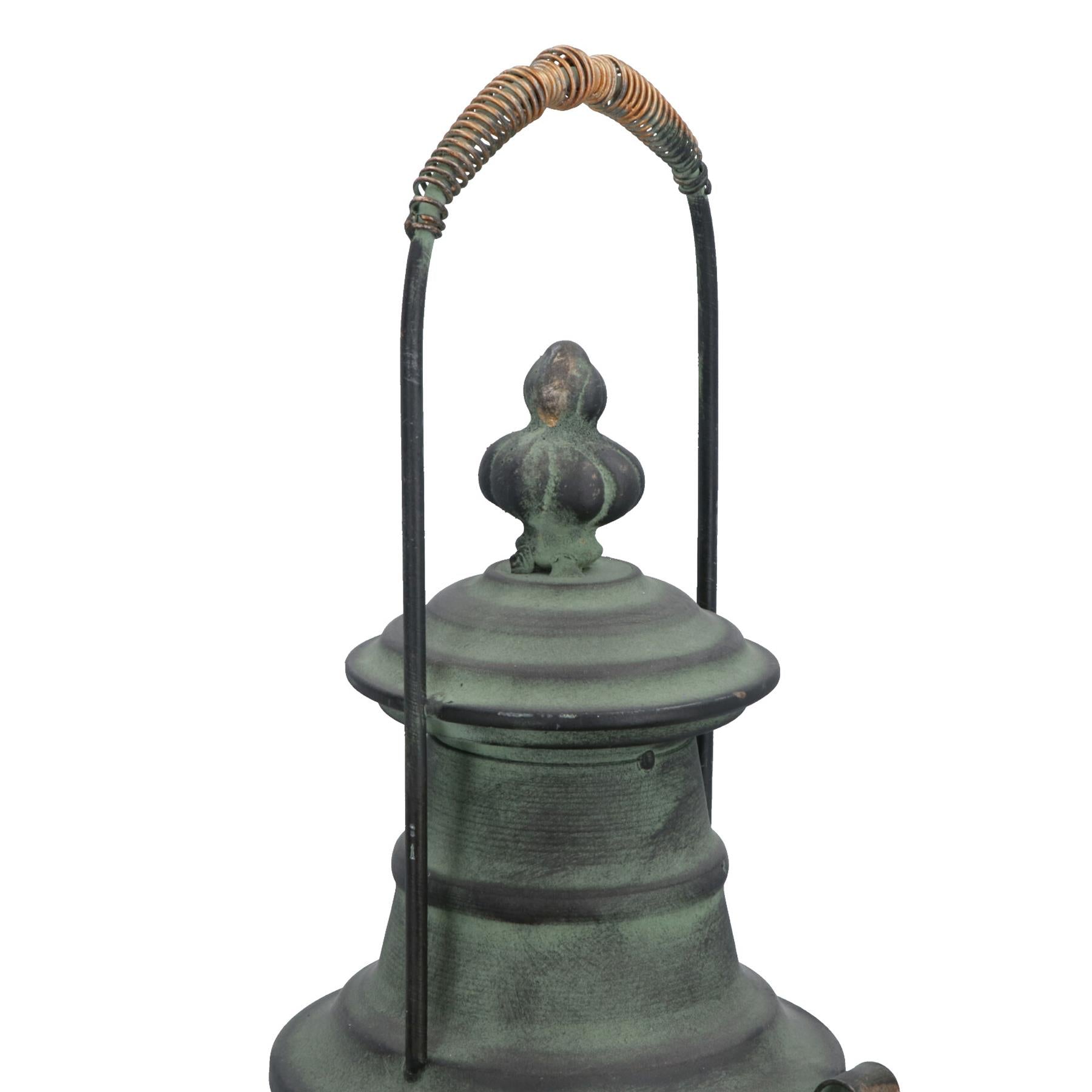 Railway Lantern Lamp Retro Home Decor Gift Metal Candle Holder Ornament