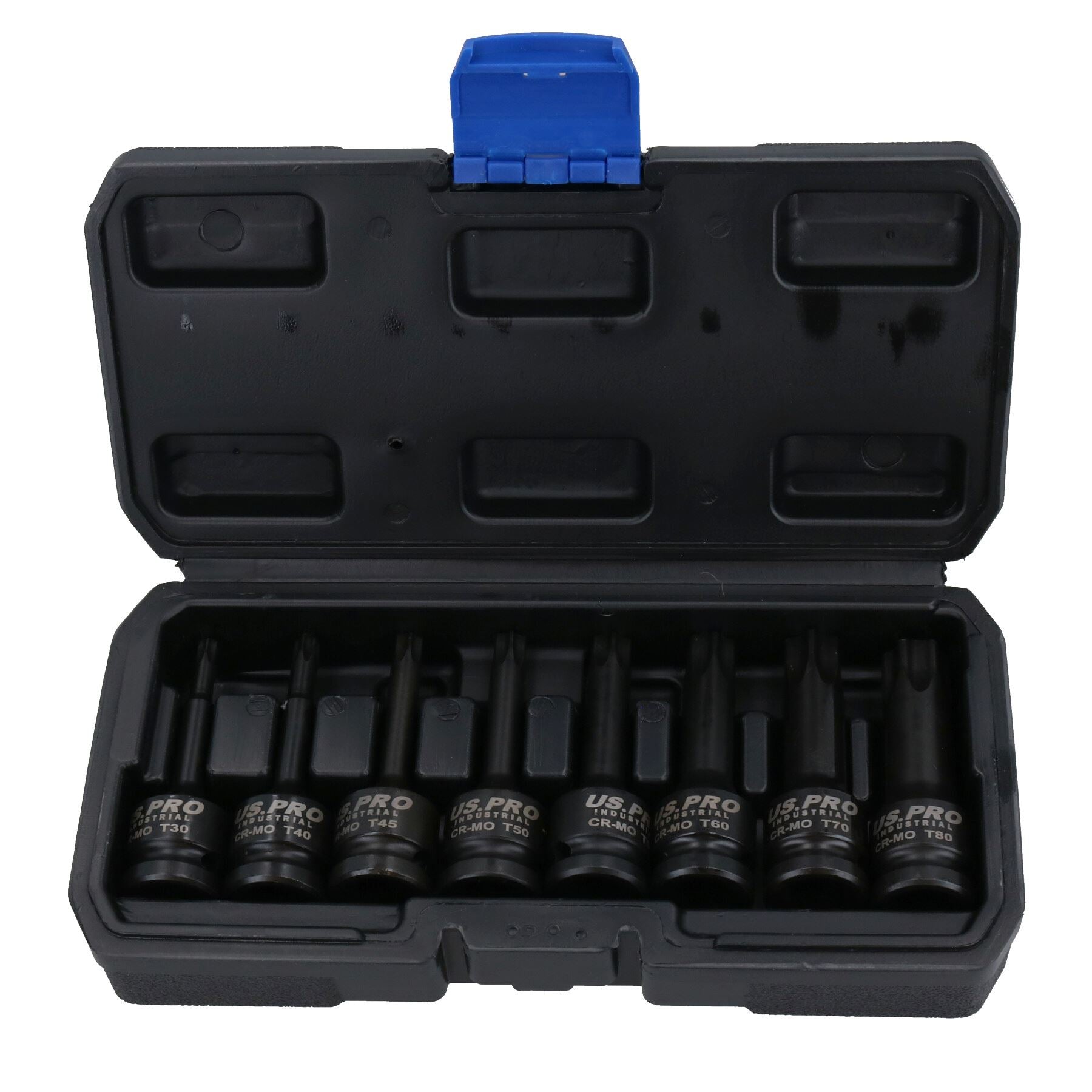 1/2" Antrieb Deep Impact Schlagschrauber Torx Stern-Steckschlüsseleinsätze männlich T30 - T80 8-tlg. Satz