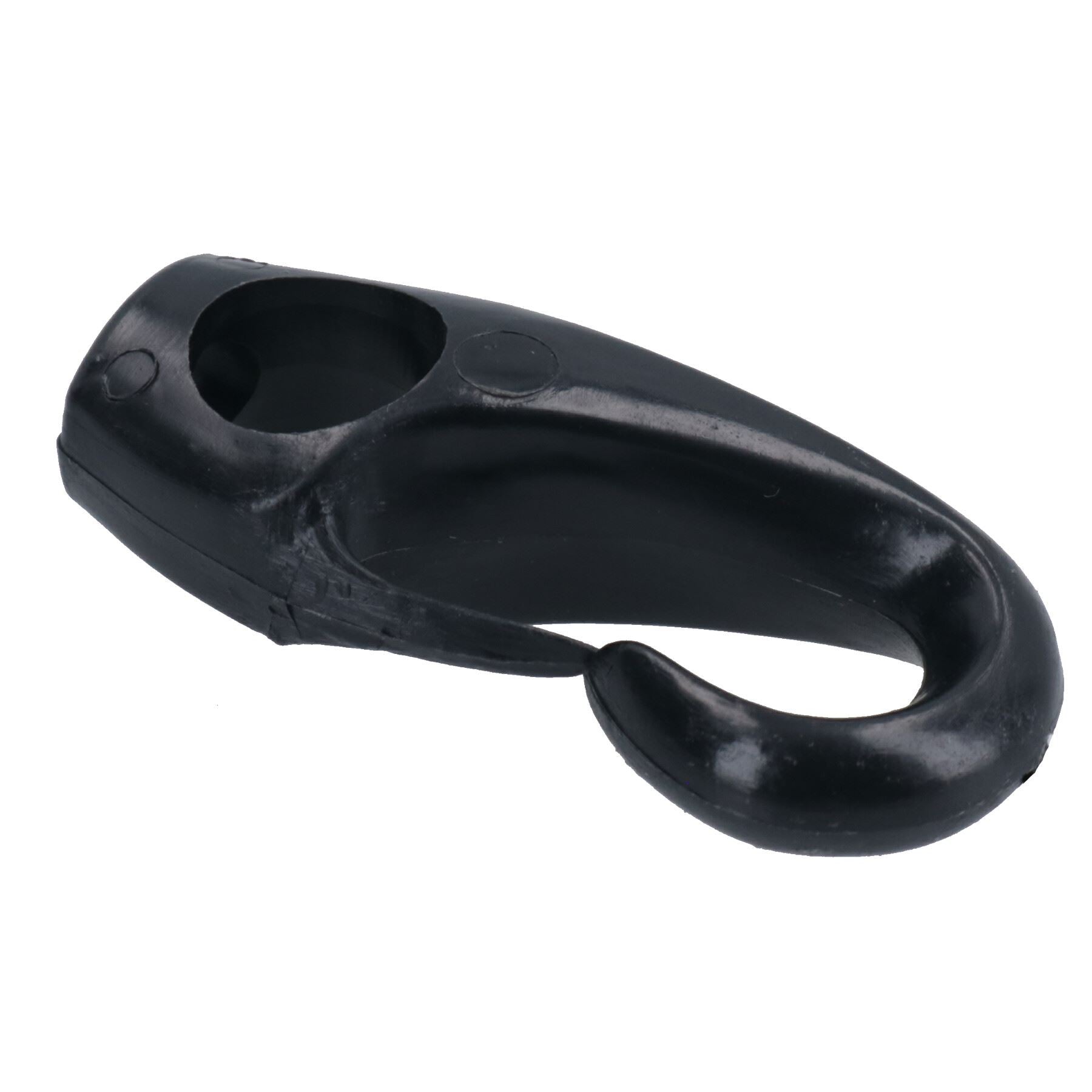 Crochet de 8 mm pour corde élastique élastique en nylon noir antirouille