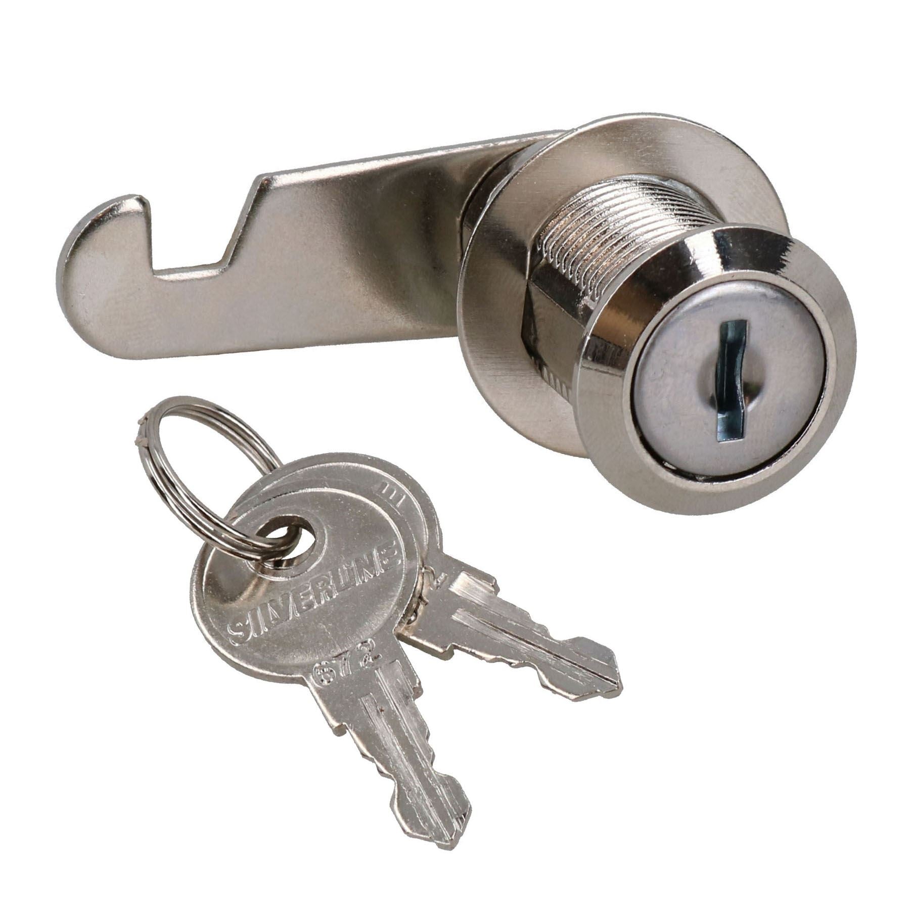 32mm Cam Lock Camlock Drawer Door Fastener Locker Cabinet Mailbox 2 Keys