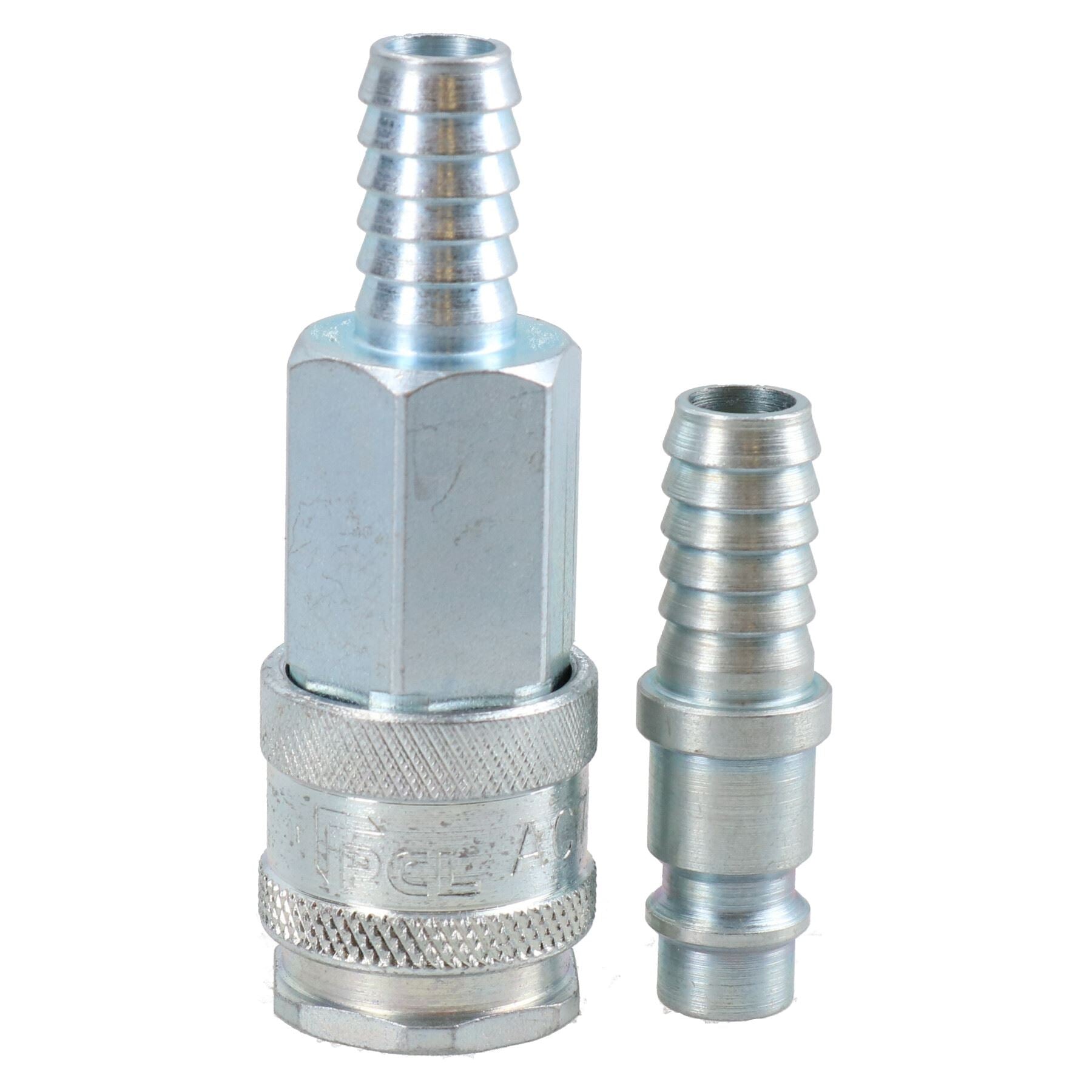 Raccord femelle PCL XF AC7110 et adaptateur mâle avec queue cannelée pour tuyau d'air de 10 mm AA7112