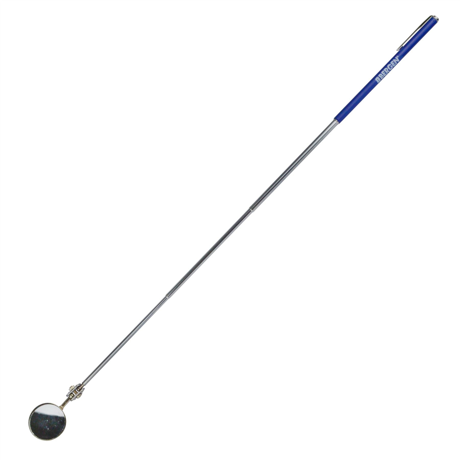 Miroir d'inspection télescopique extensible de 5 cm avec poignée en caoutchouc, taille 75-405 mm de long AT906
