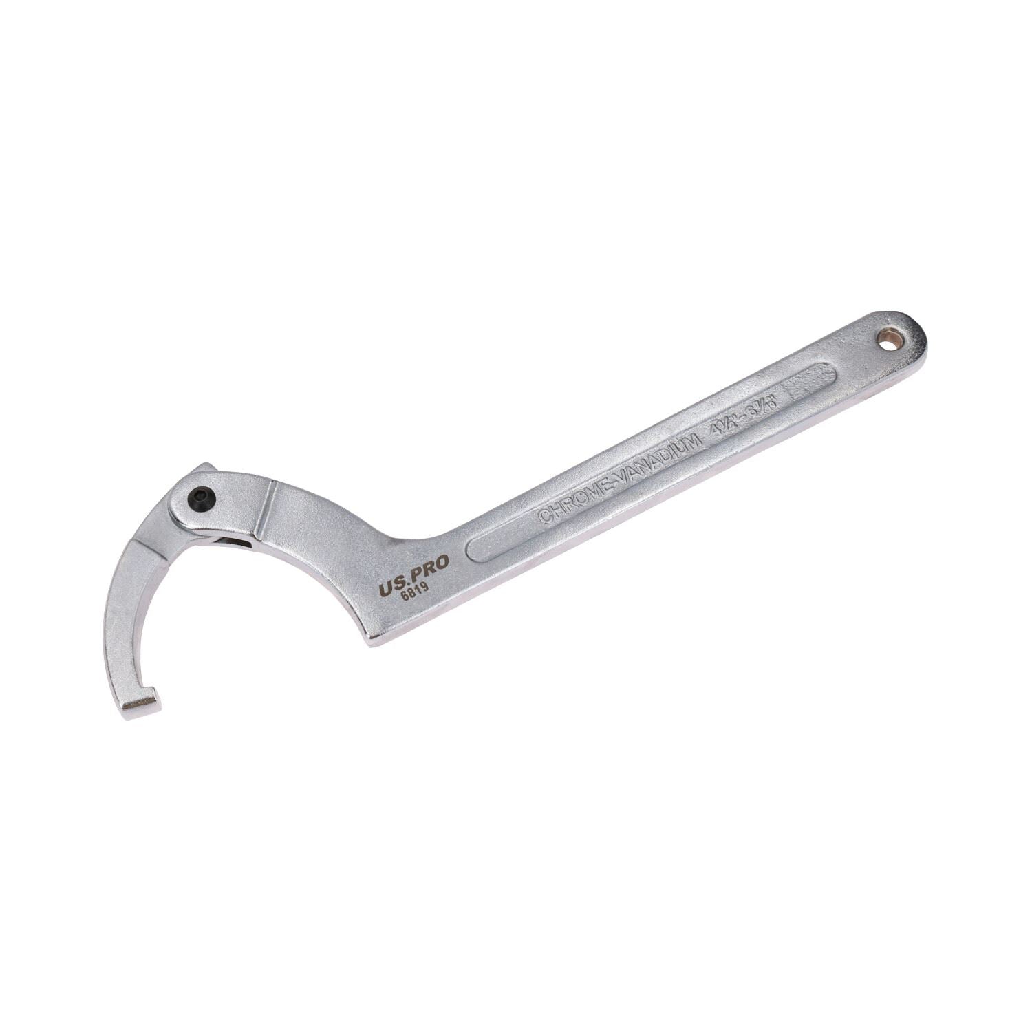 Adjustable Hook Wrench C Spanner 115mm – 175mm For Slotted Retaining Rings