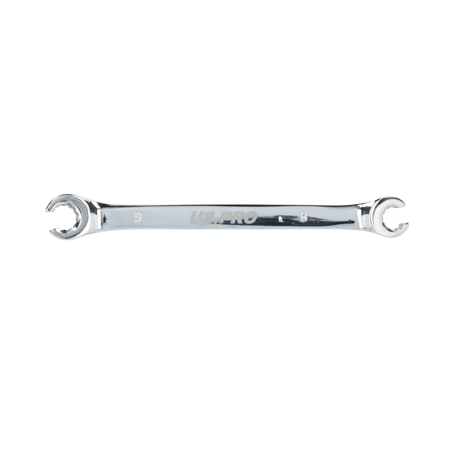 8 + 9 mm Ringmaulschlüssel mit Überwurfmutter, 140 mm, Chrom-Vanadium-Stahl