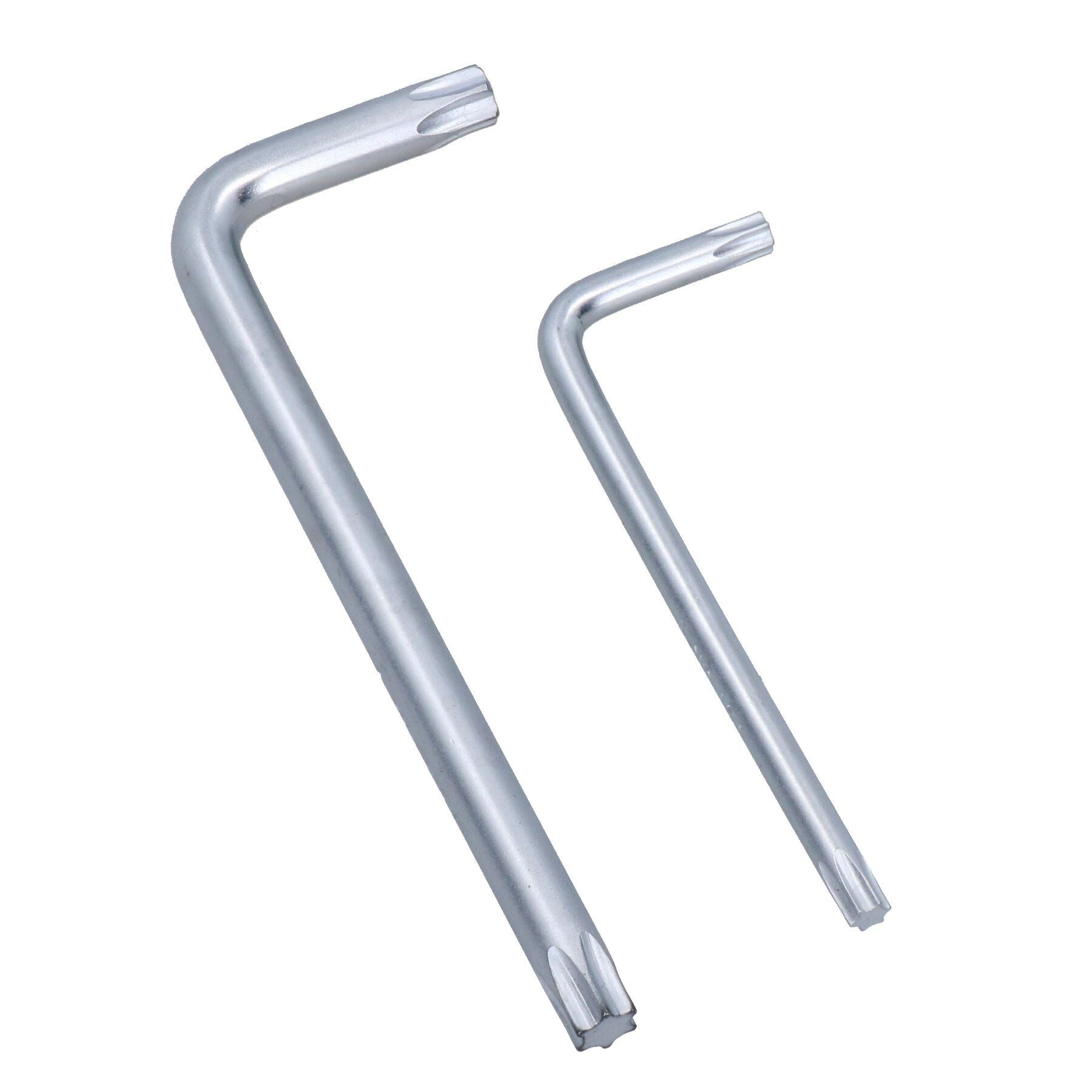 Kurzer Torx / manipulationssicherer Torx-Stern-Inbusschlüssel-Bitsatz T10 - T50, 9-teilig von Bergen