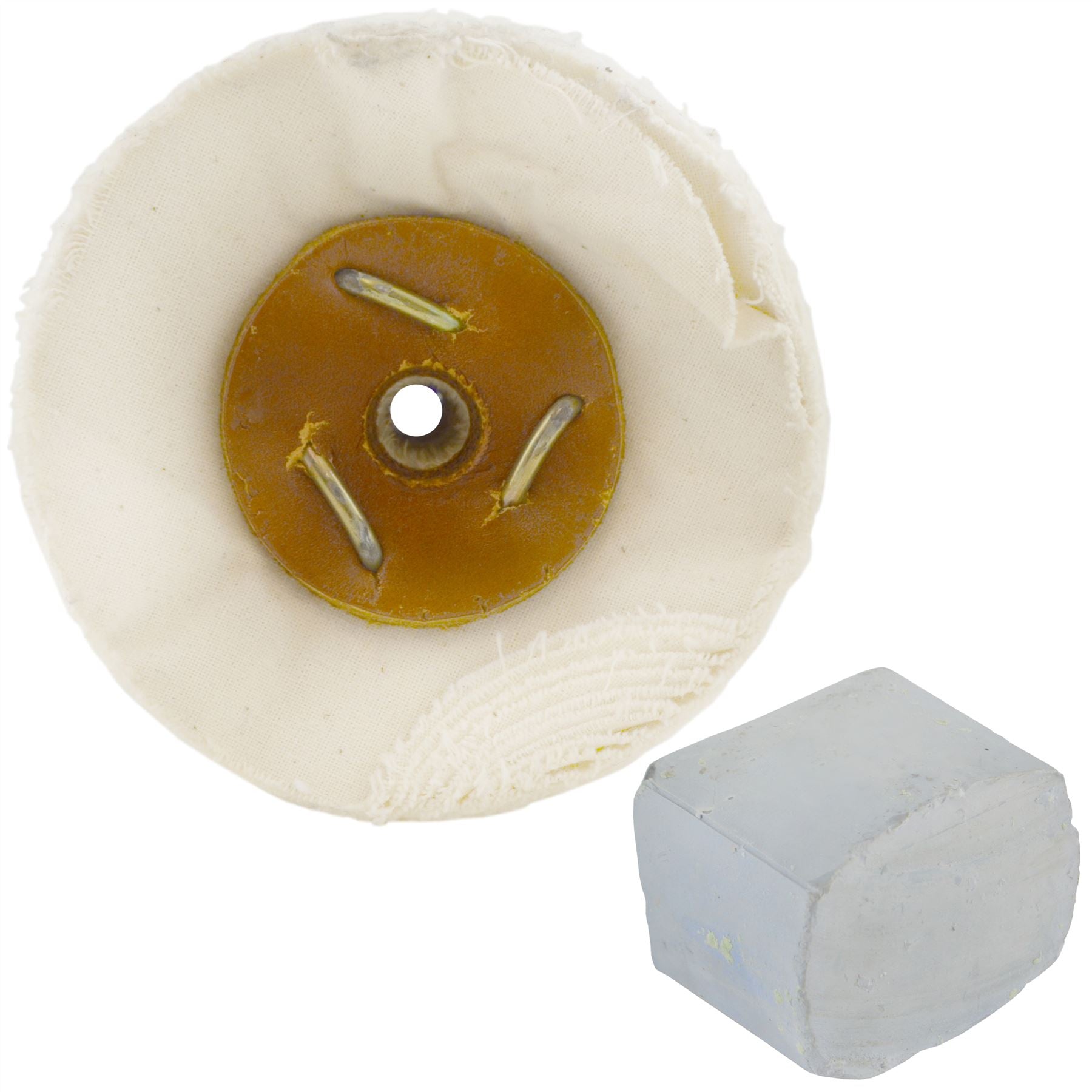 G Balai de polissage final souple non cousu 4" x 1,5" 3 rangées avec composé 250 g