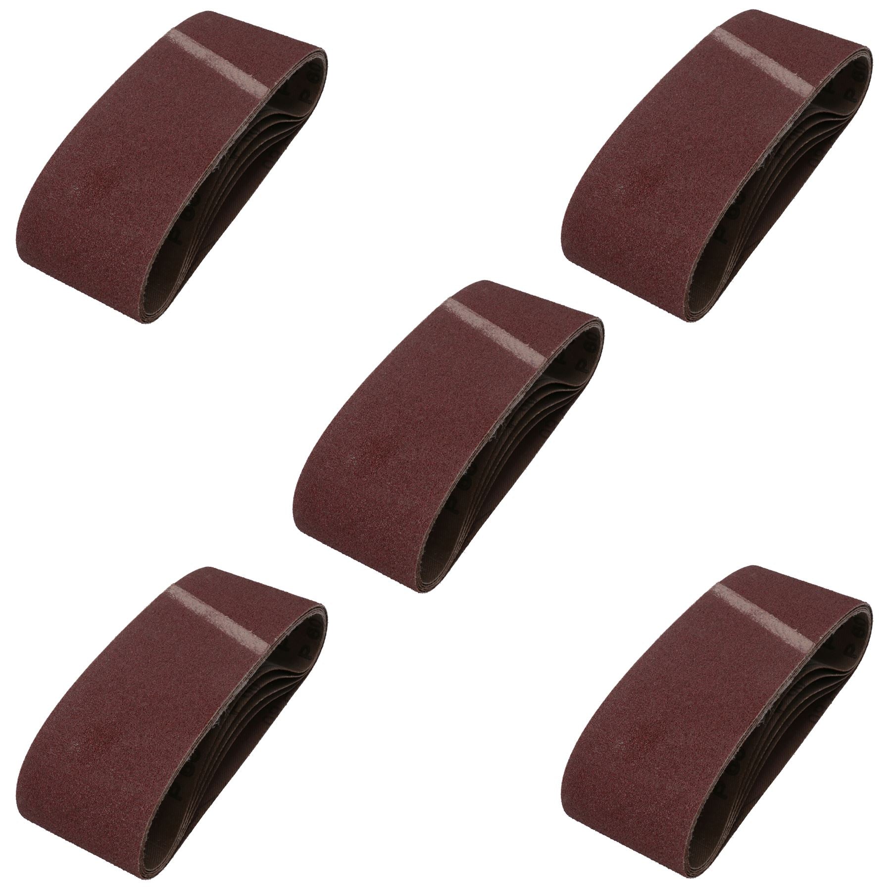 Disques abrasifs pour ponceuse à bande, grain mixte 40, 60, 80, 120, 75 mm x 457 mm