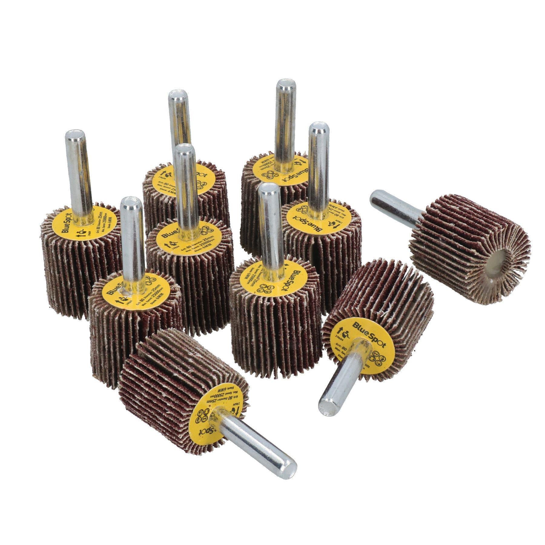25mm Fächerschleifscheibe Schleifteller für Bohrmaschinen 6mm Schaft