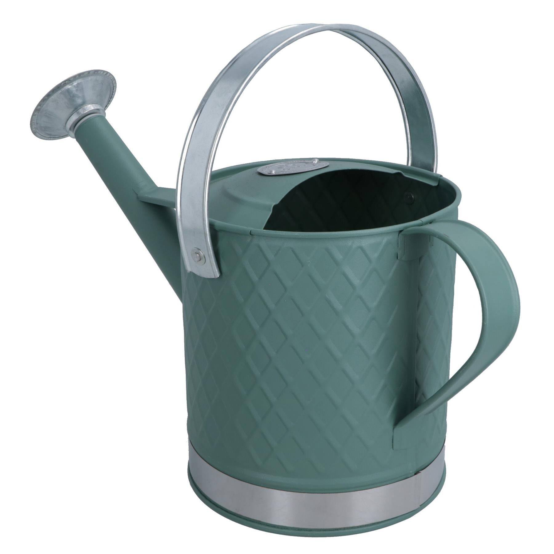 3L Watering Can Green Rose Steel Metal Water Greenhouse Garden Plants Home