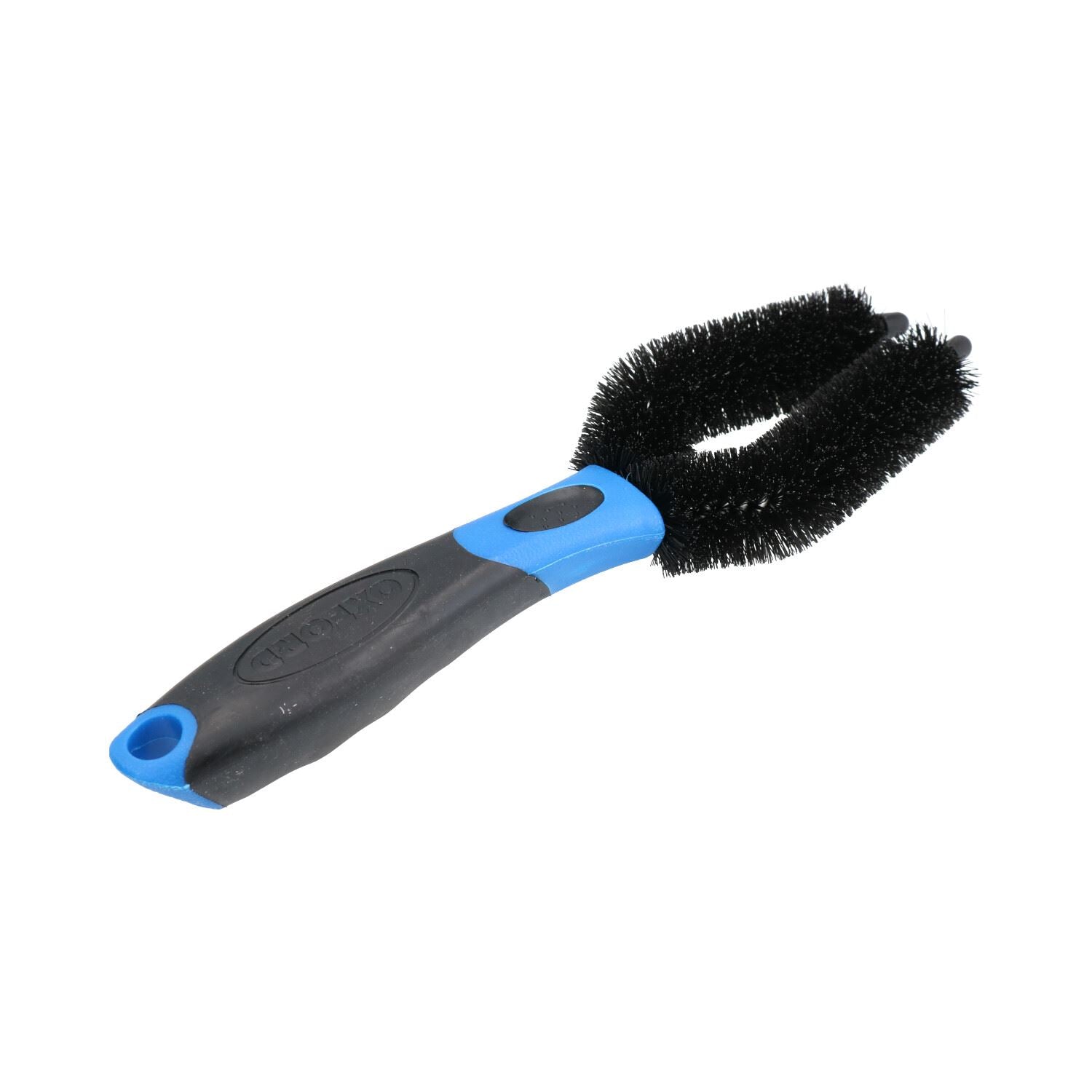 Brosse à poils en nylon pour moto et vélo - Brosse à double fourche pour nettoyage des roues