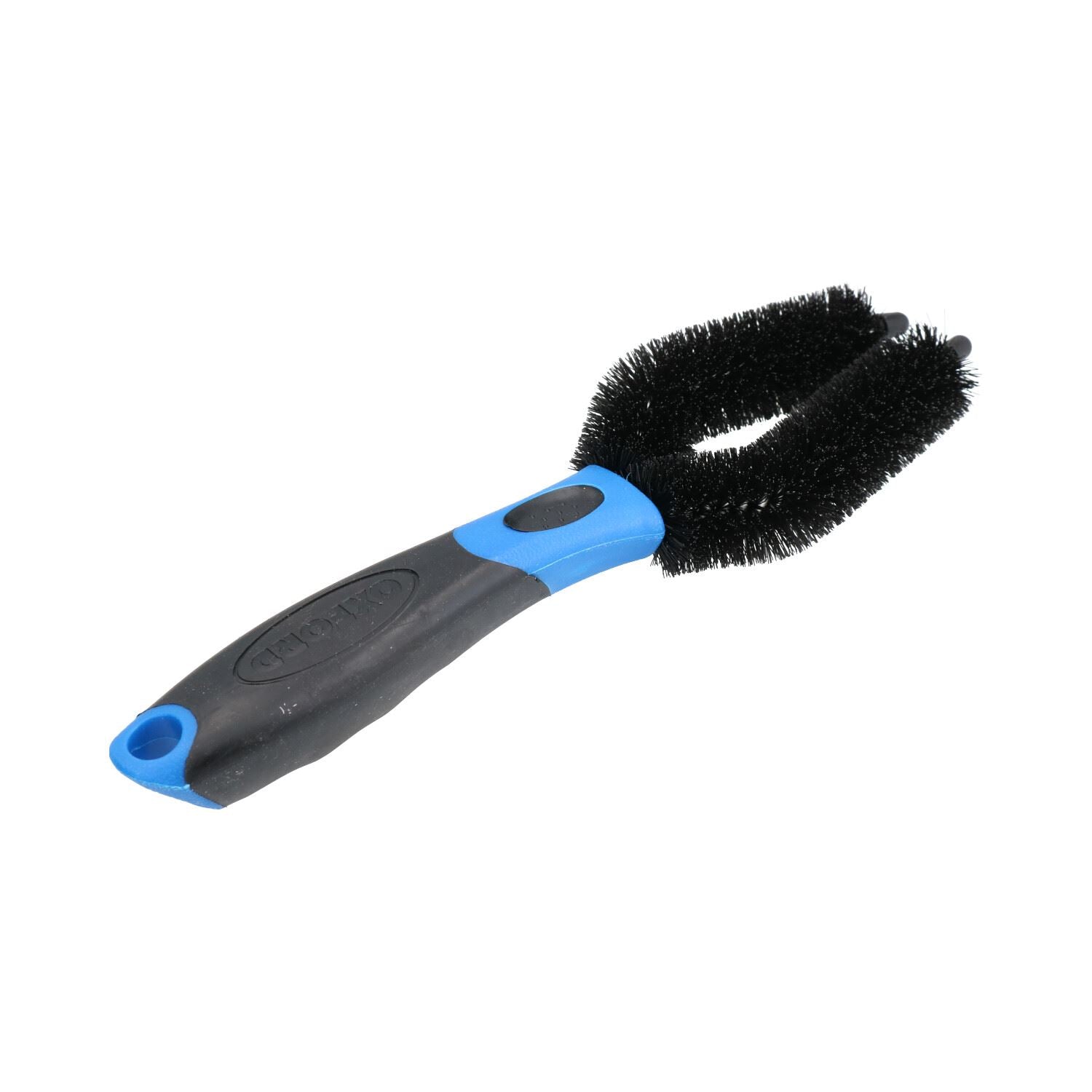 Motorcycle Motorbike U Prong Nylon Bristles Brush Twin Fork Wheel Cleaning