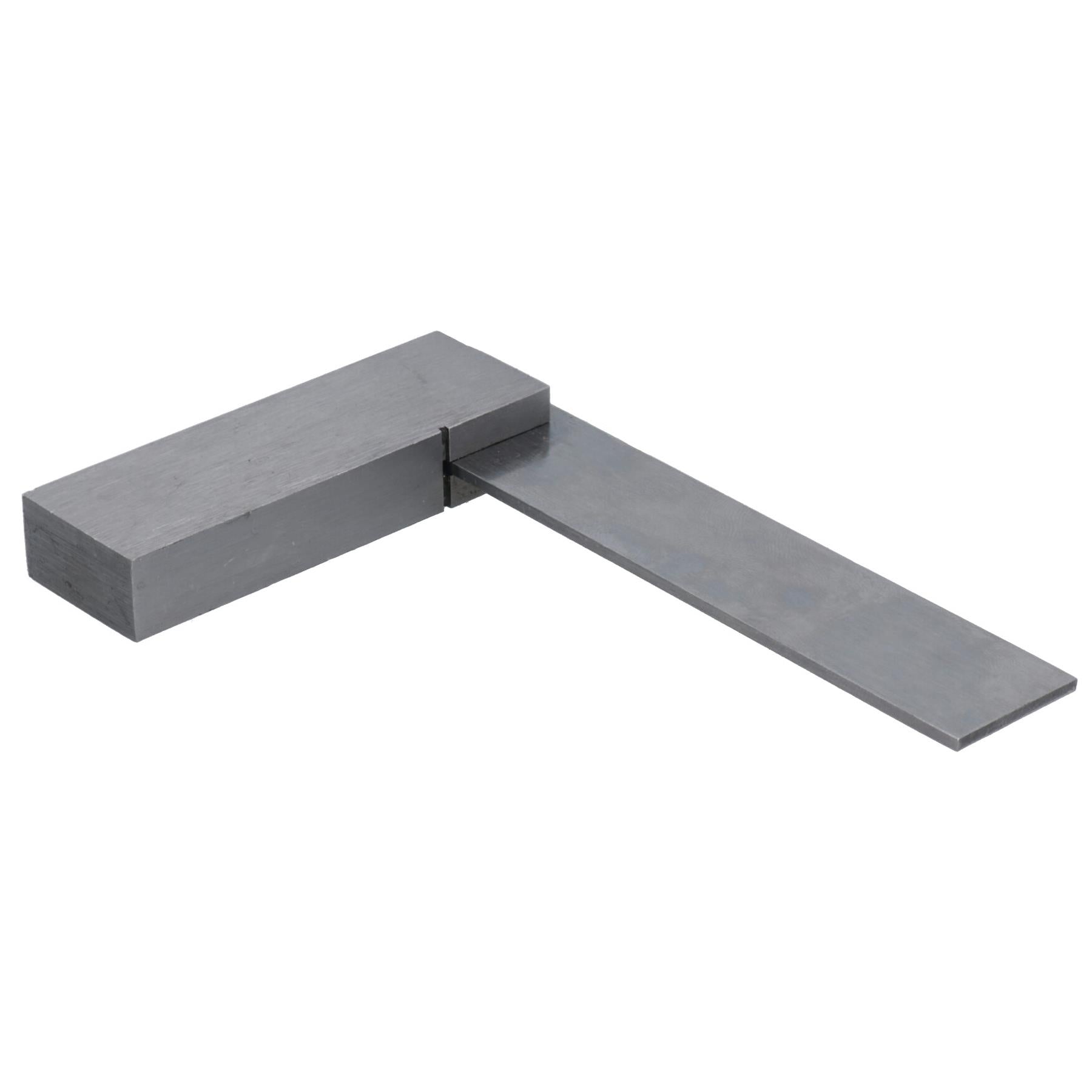 Équerre à angle droit 3 + 8 pouces 75 / 200 mm pour ingénieur, bord droit en acier inoxydable