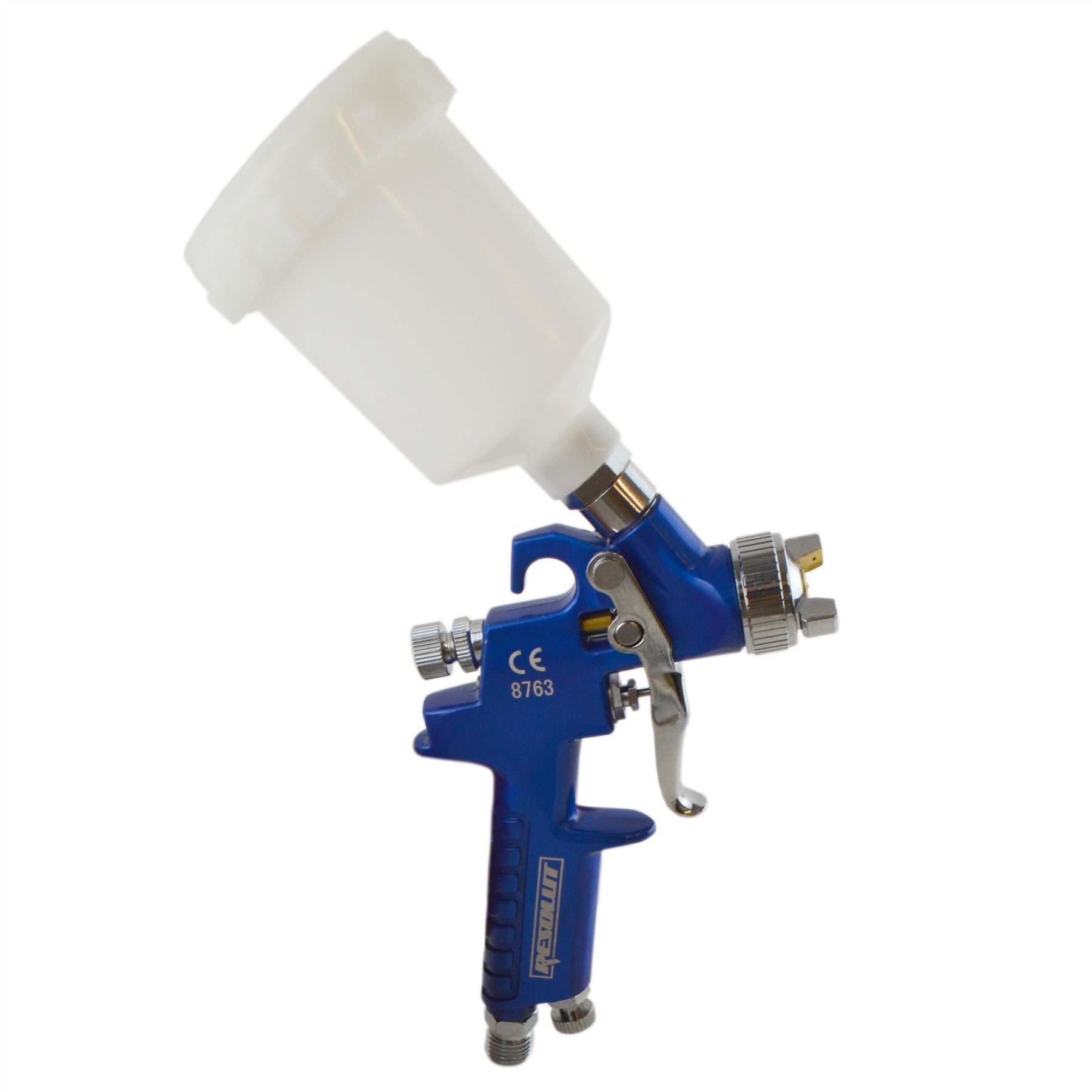 Mini pistolet de pulvérisation à alimentation par gravité HVLP Pistolet de retouche Buse de 0,8 mm Pot de 125 ml