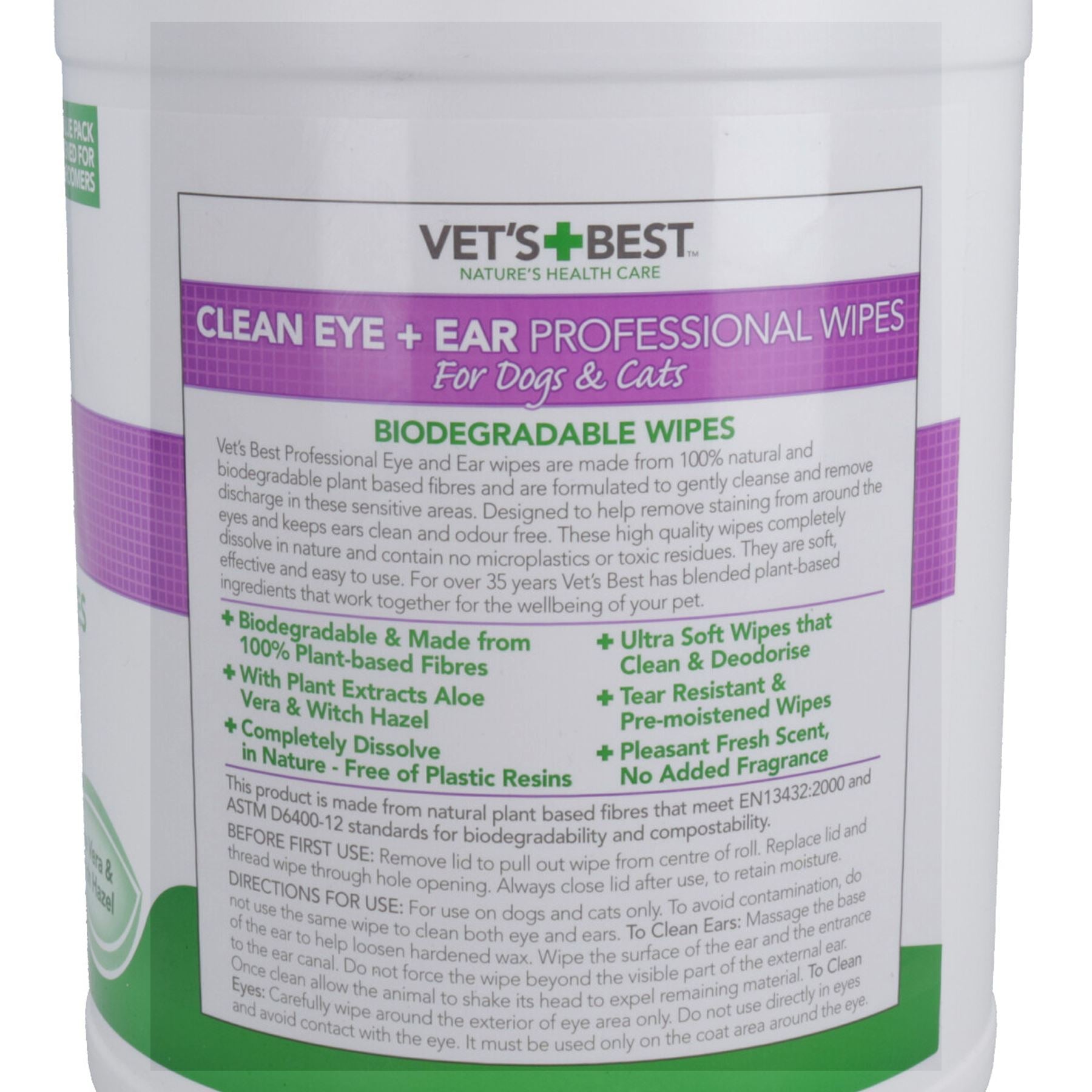 160PK Natural Dog Cat Puppy Pet Ear & Eye Cleaning Wipes Dog Hygiene