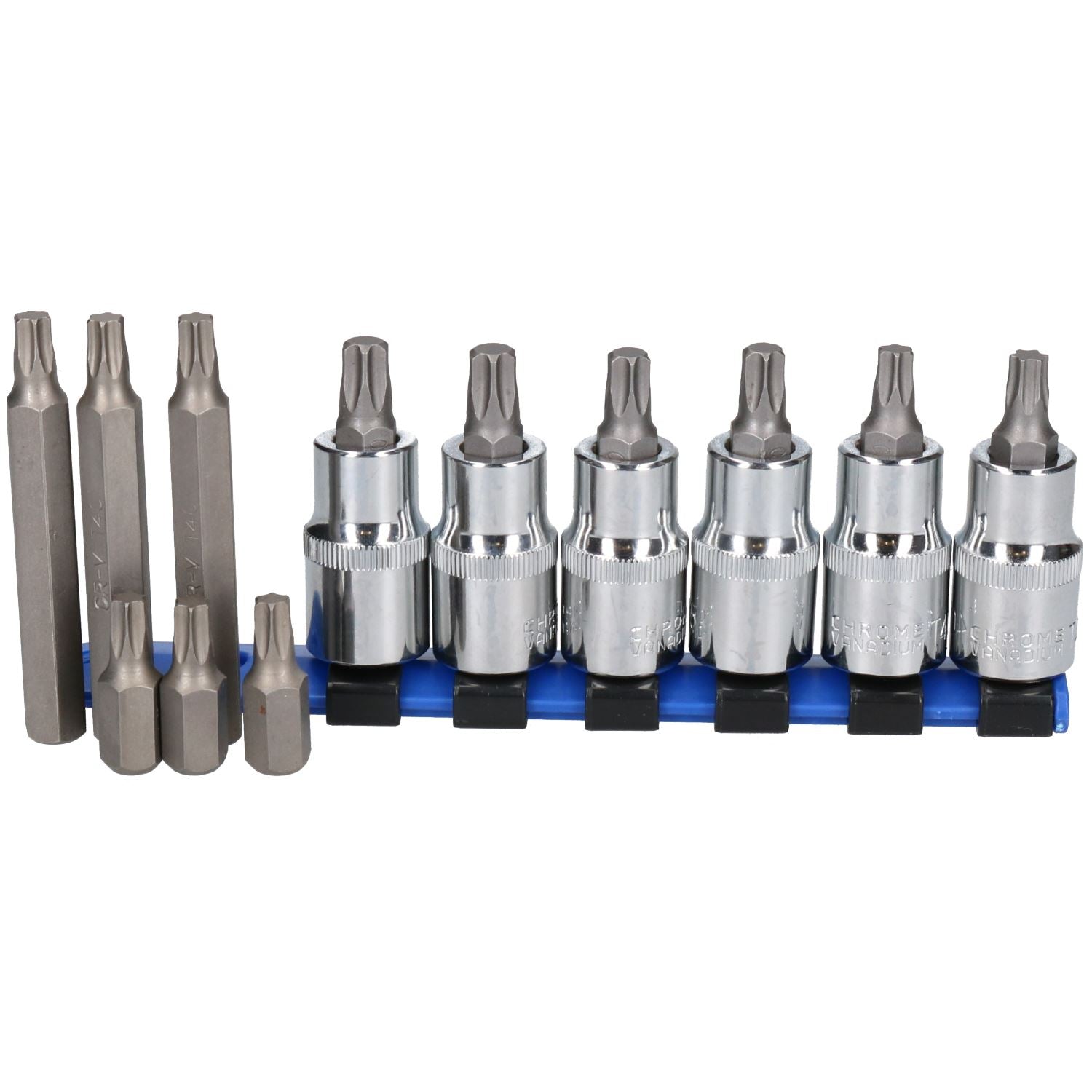 Torx-Stern-Bit-Steckschlüsseleinsätze, männlich, T40, T45, T50, 1/2-Zoll-Antrieb + 6 x T40 mit 10-mm-Sechskant