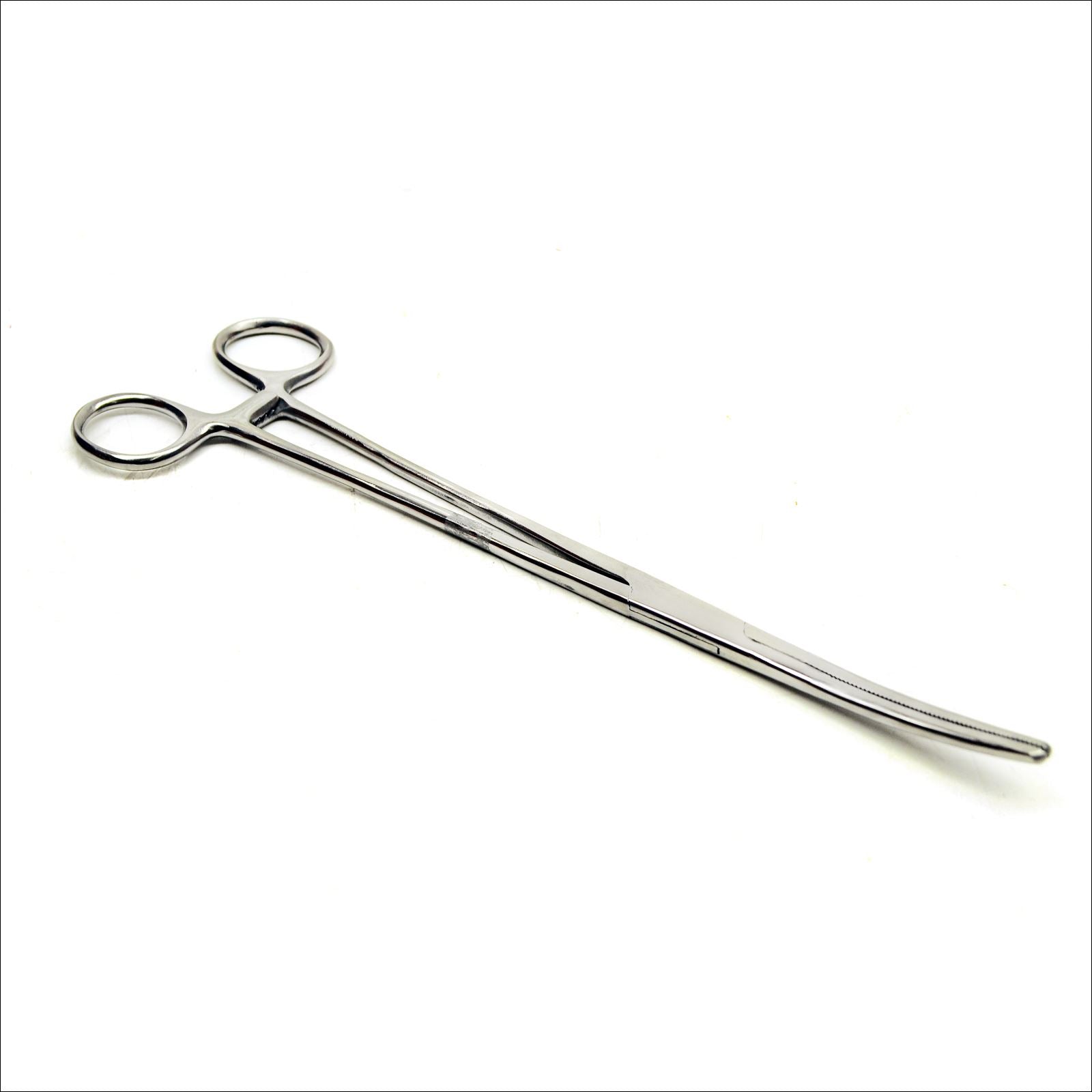 Curved Bent Forceps 150mm 10" Stainless Steel Lockable Locking Forceps TE258