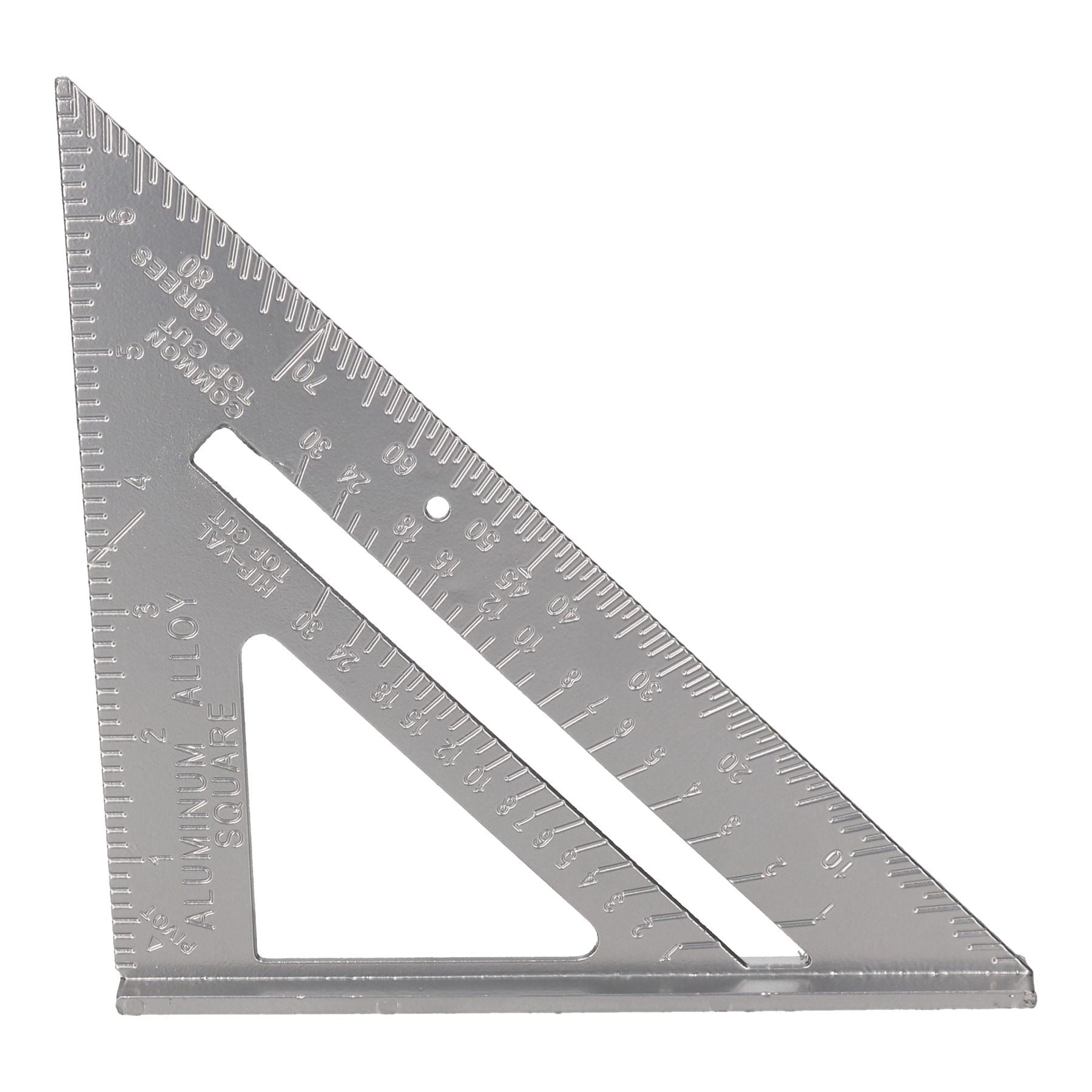 Équerre de mesure rapide en aluminium de 6 po pour chevrons de toiture, guide de menuiserie