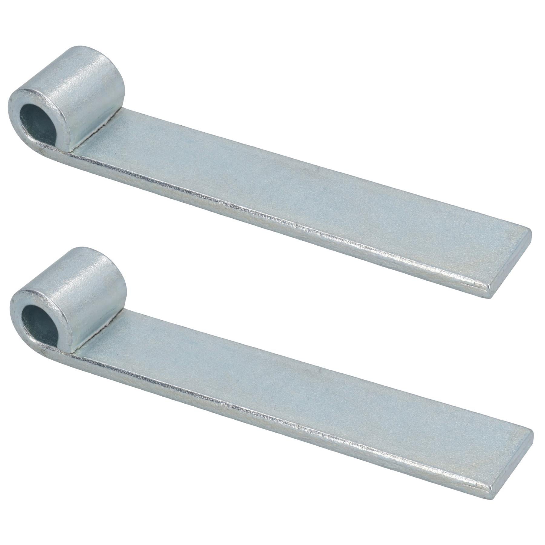 Charnière droite de hayon à sangle HD pour broches de 12,5 mm, longueur 160 mm, plaquée zinc