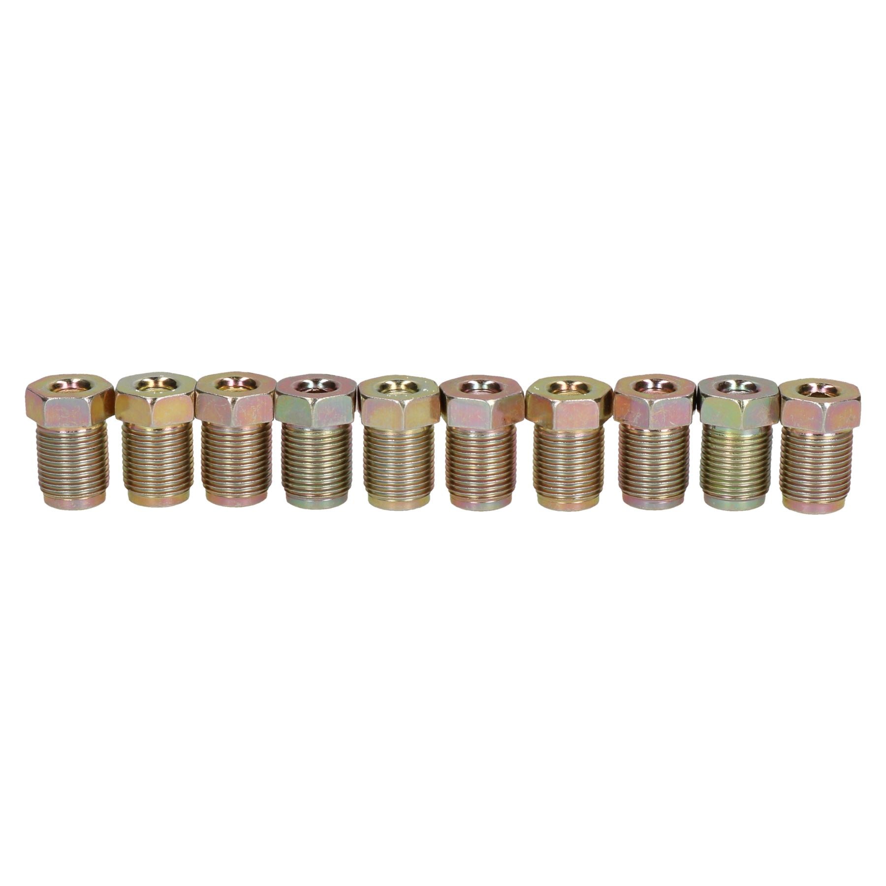Raccords unions mâles pour tuyaux de frein en acier 12 mm x 1 mm pour tuyaux de frein 3/16" 10 pièces