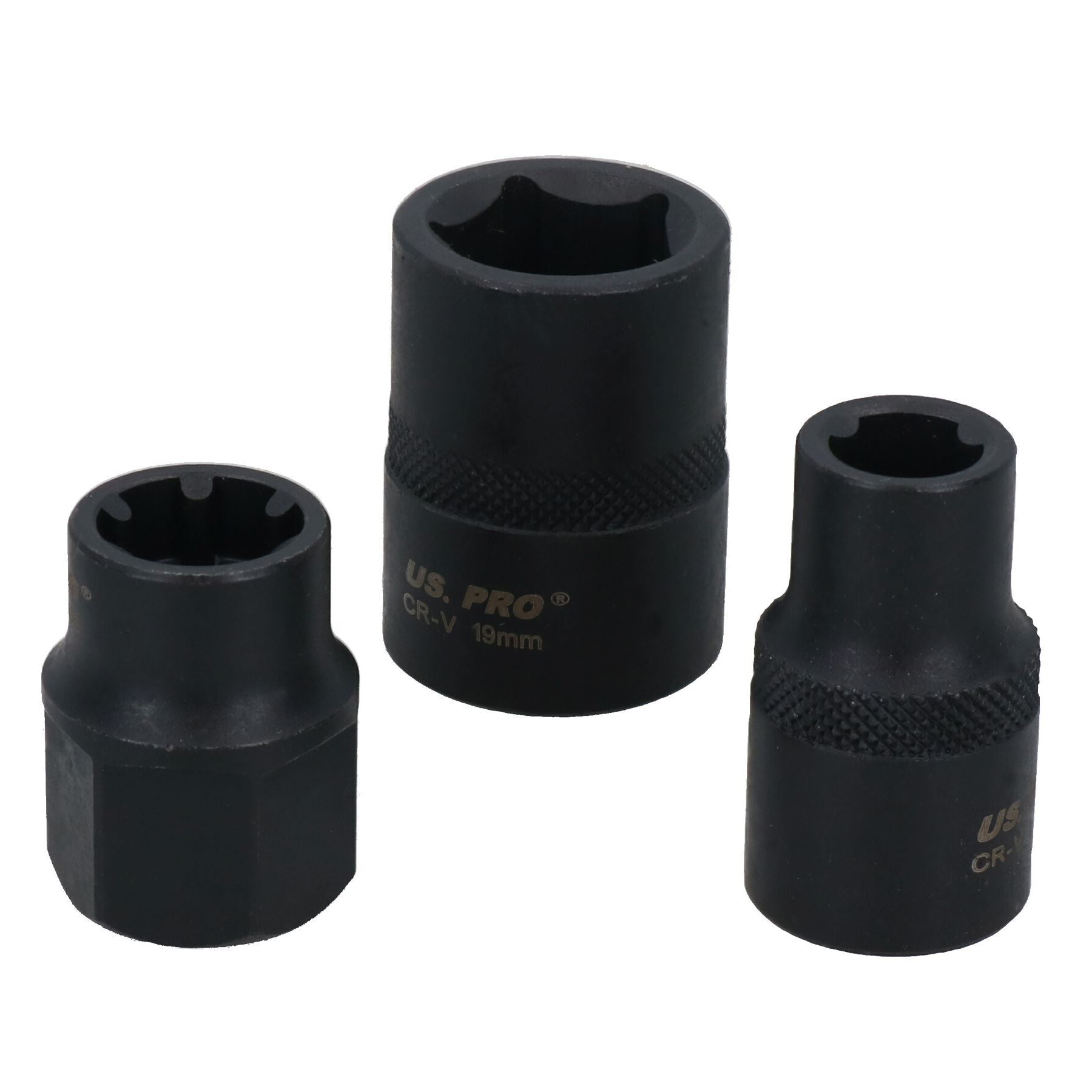 10-tlg. Spezial-Kfz-Steckschlüsseleinsätze Pentagon M6S M8S M12S 5-seitig 1/2" Antrieb