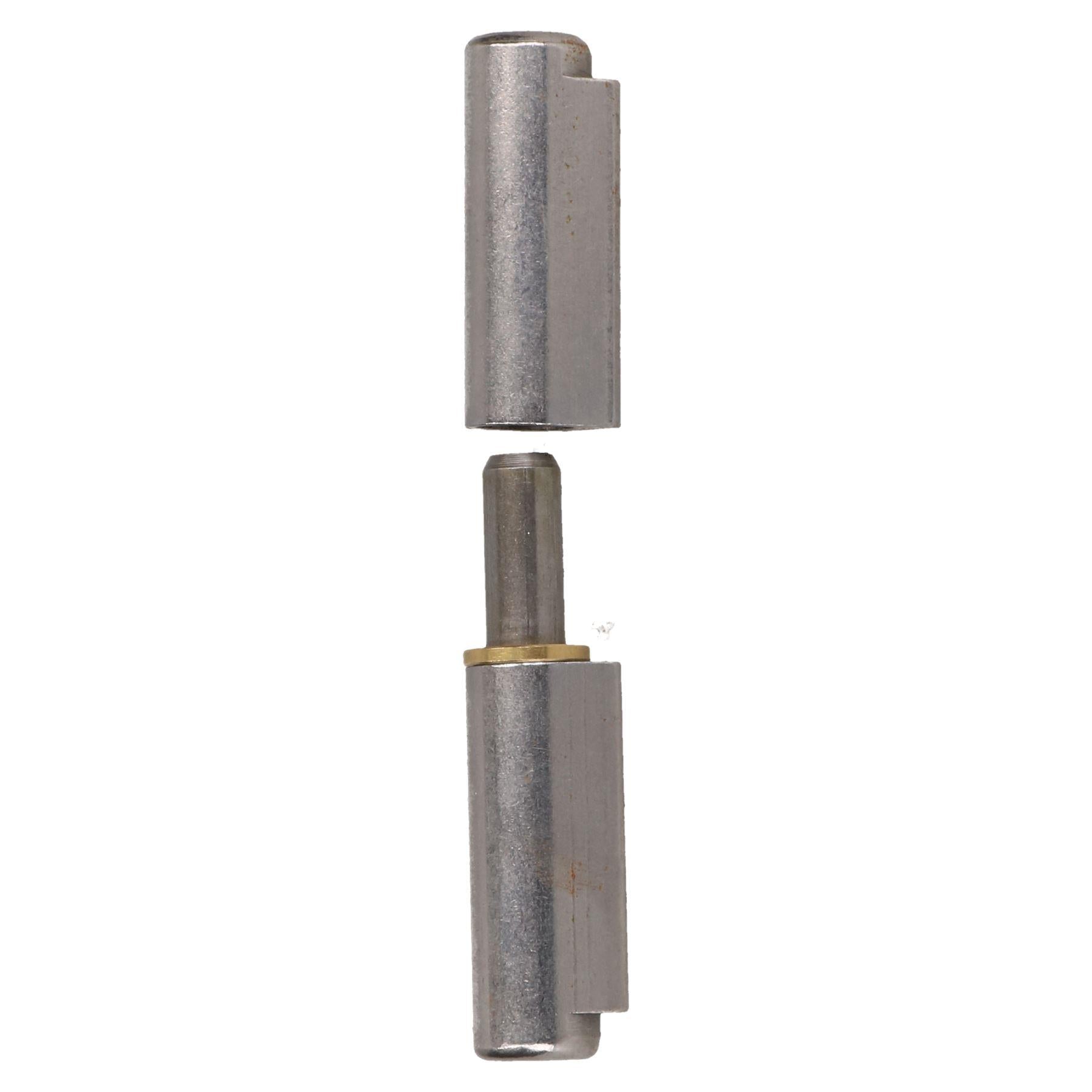 Charnière à balle relevable à souder sur douille en laiton 16 x 100 mm pour trappe de porte robuste