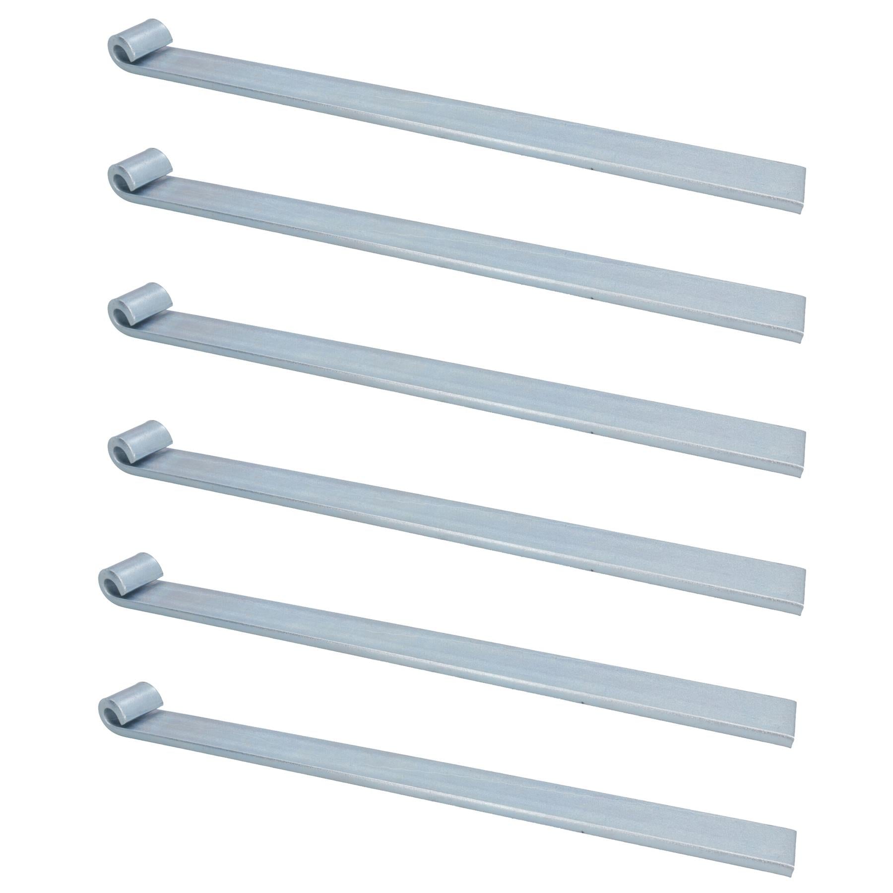 Charnière droite de hayon à sangle HD pour broches de 12 mm, longueur 460 mm, plaquée zinc