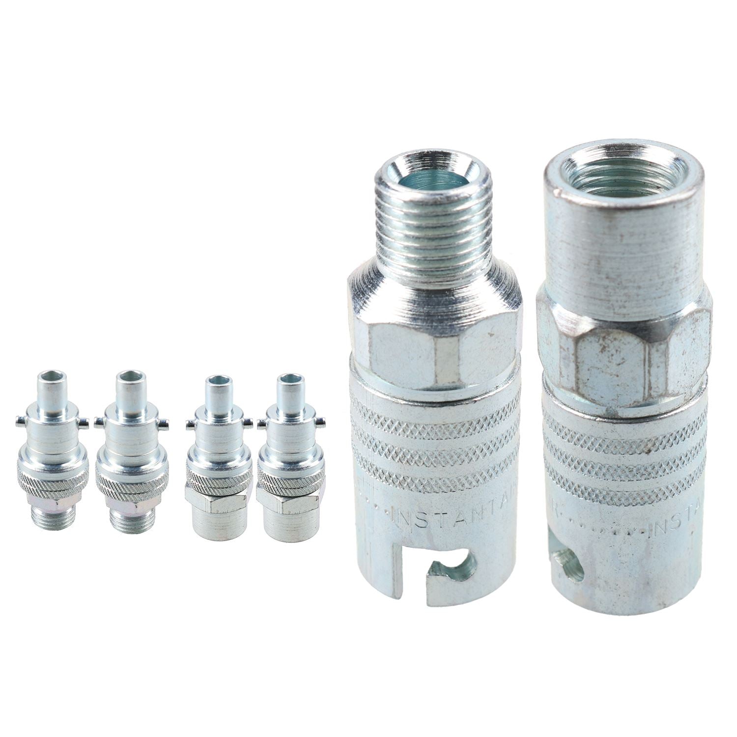 Kit de raccords d'air instantanés PCL 1/4" BSP femelle et raccords d'air mâles avec corps pivotant