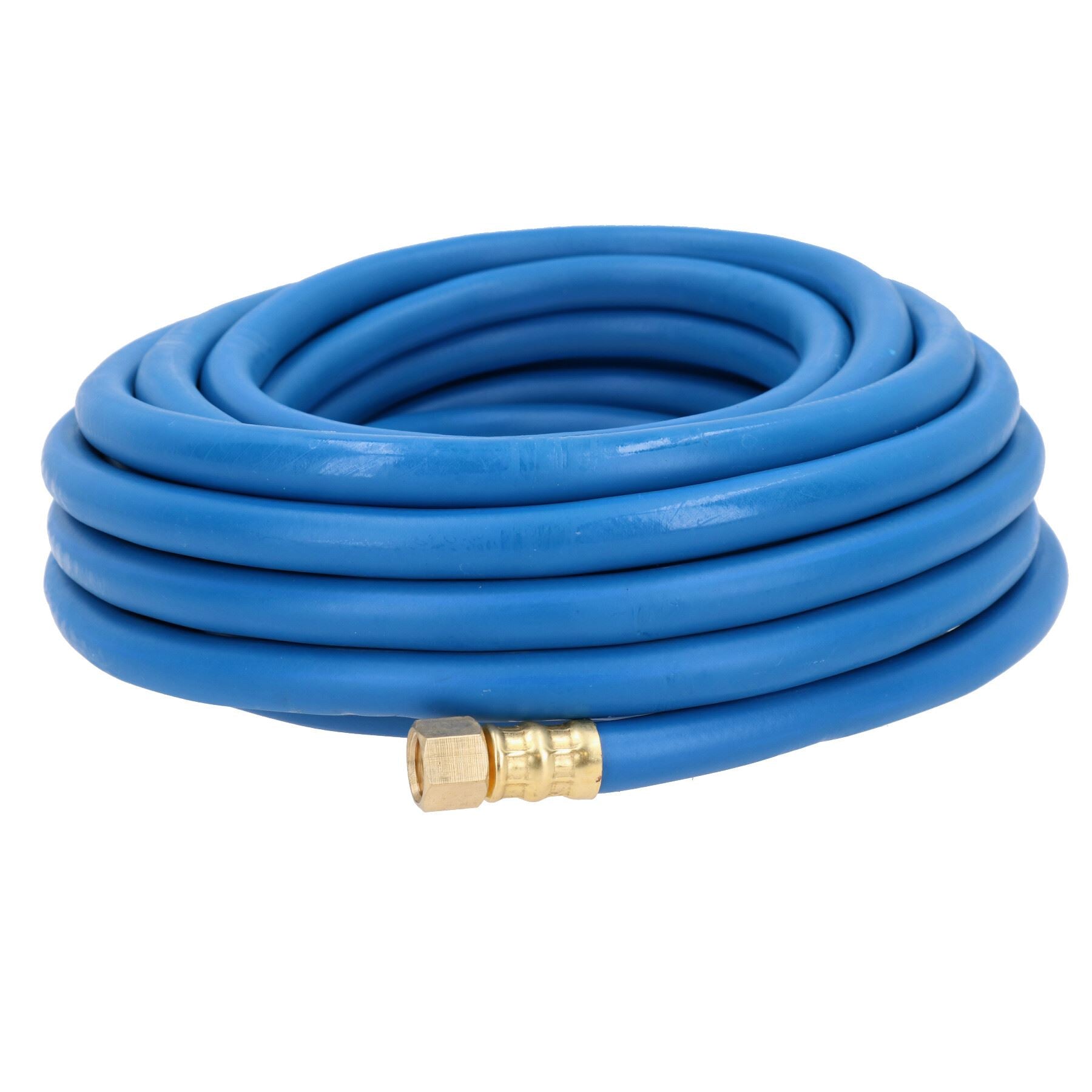 Tuyau d'air de 10 m, 8 mm, en caoutchouc souple, pour compresseur d'air, 1/4" BSP, embouts en laiton, haute visibilité