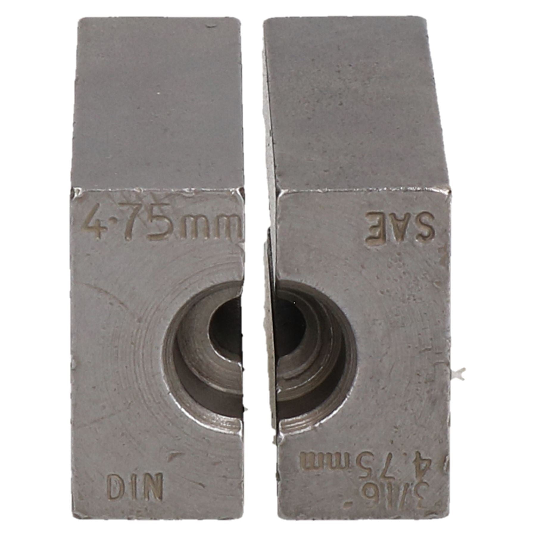 Outil d'évasement pour tuyau de frein 3/16" 4,75 mm SAE ou 4,75 mm DIN Matrices fendues pour banc d'évasement