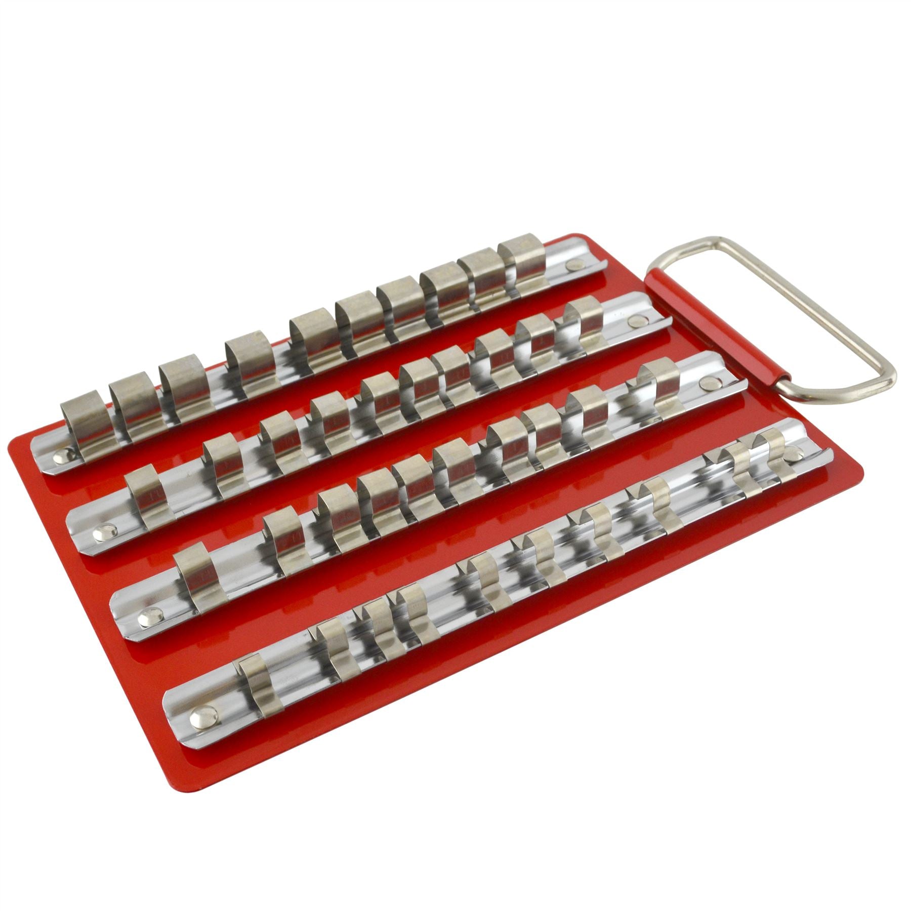 Support de douilles / Plateau / Rack / Rail de rangement 1/4" 3/8" et 1/2" 40 pièces AN028