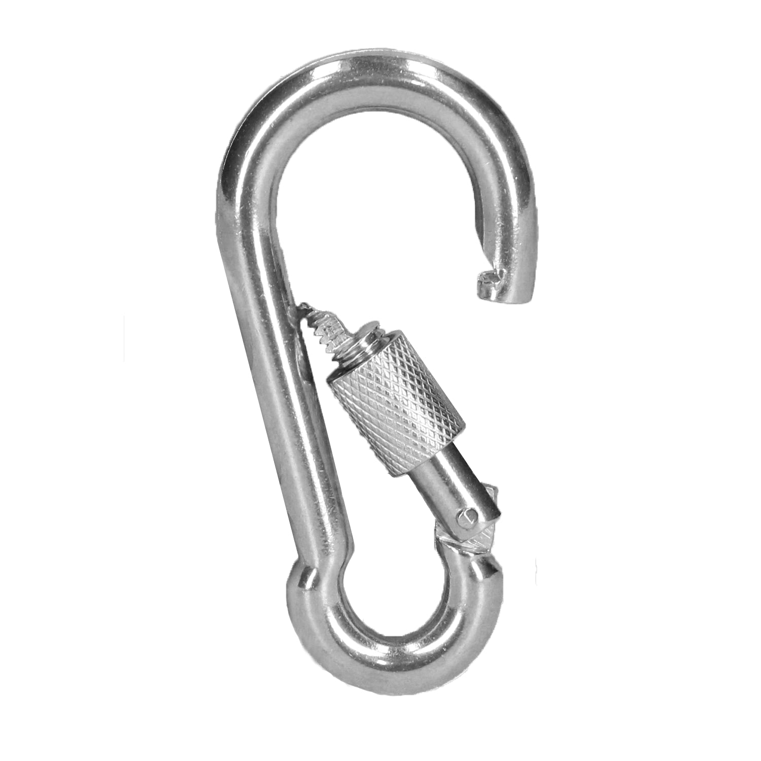 Karabinerhaken mit Schraubverschluss, 8 mm, Marine Grade Edelstahl