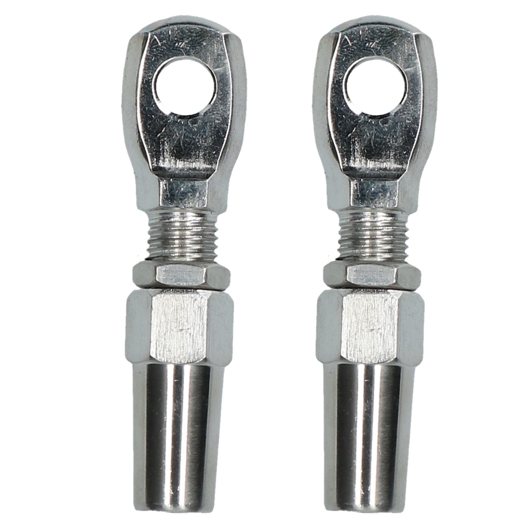 Raccord de câble métallique DIY Raccord d'extrémité de gréement sans emmanchement en acier inoxydable 316