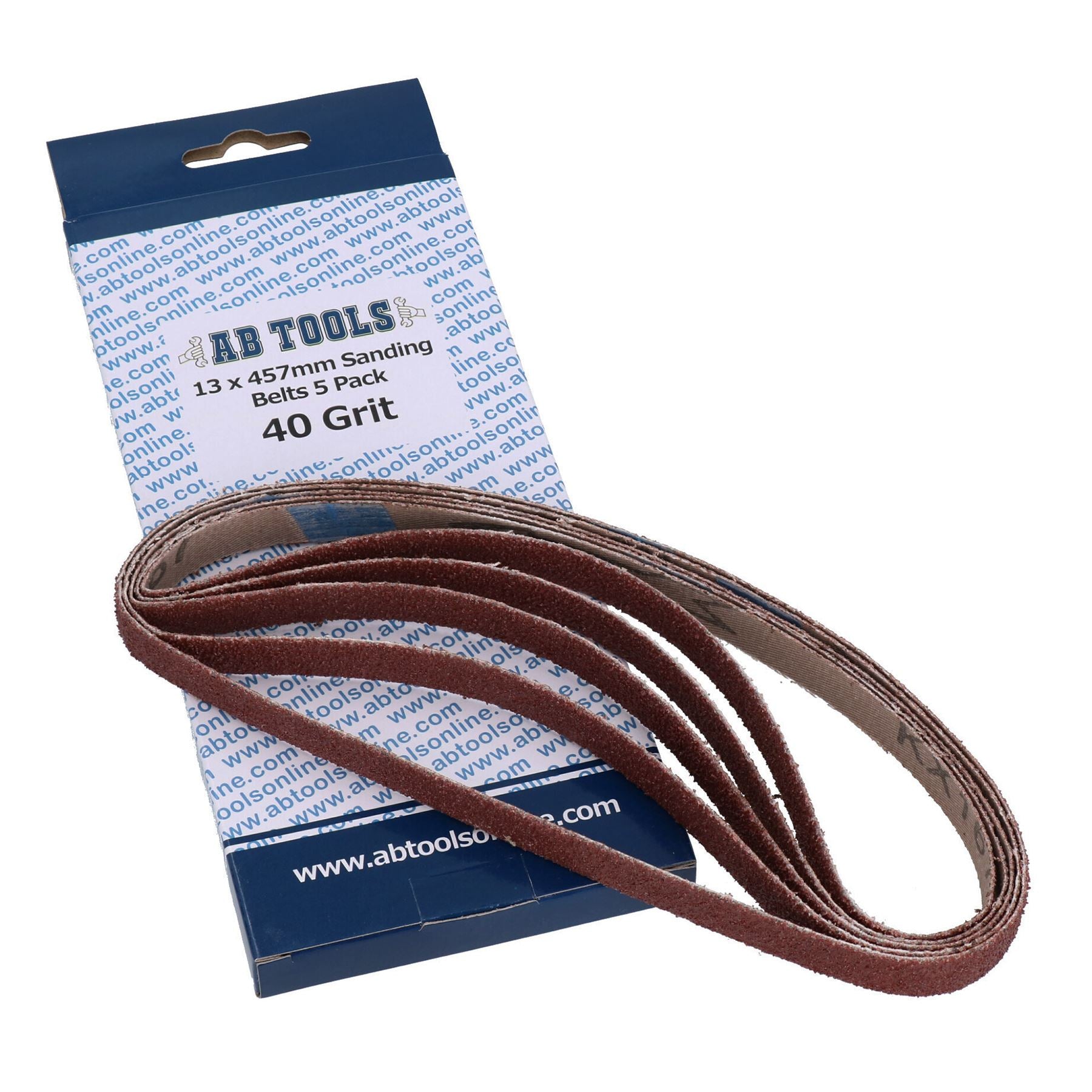 457 x 13 mm Courroie de ponçage abrasive pour ponceuse à main